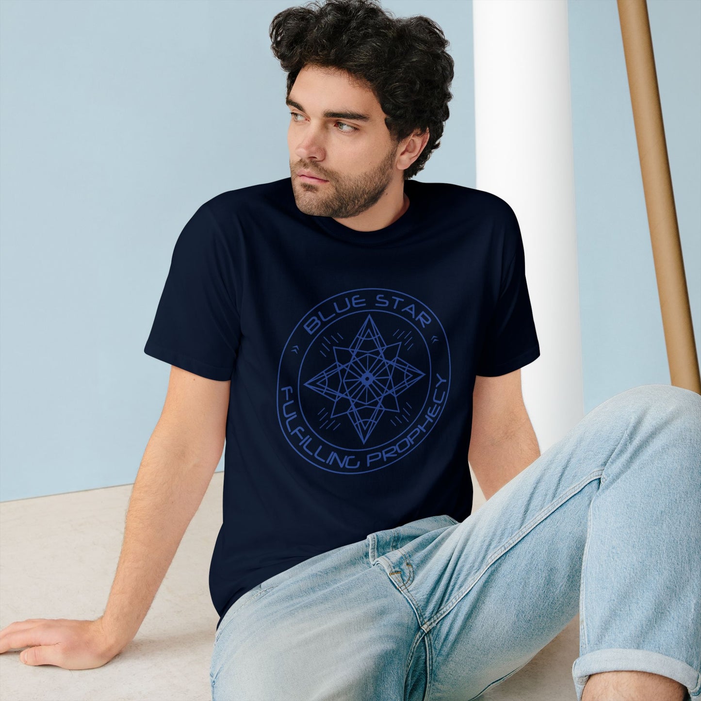Organic Staple T-shirt - Unisex Blue Star Miriam Delicado New