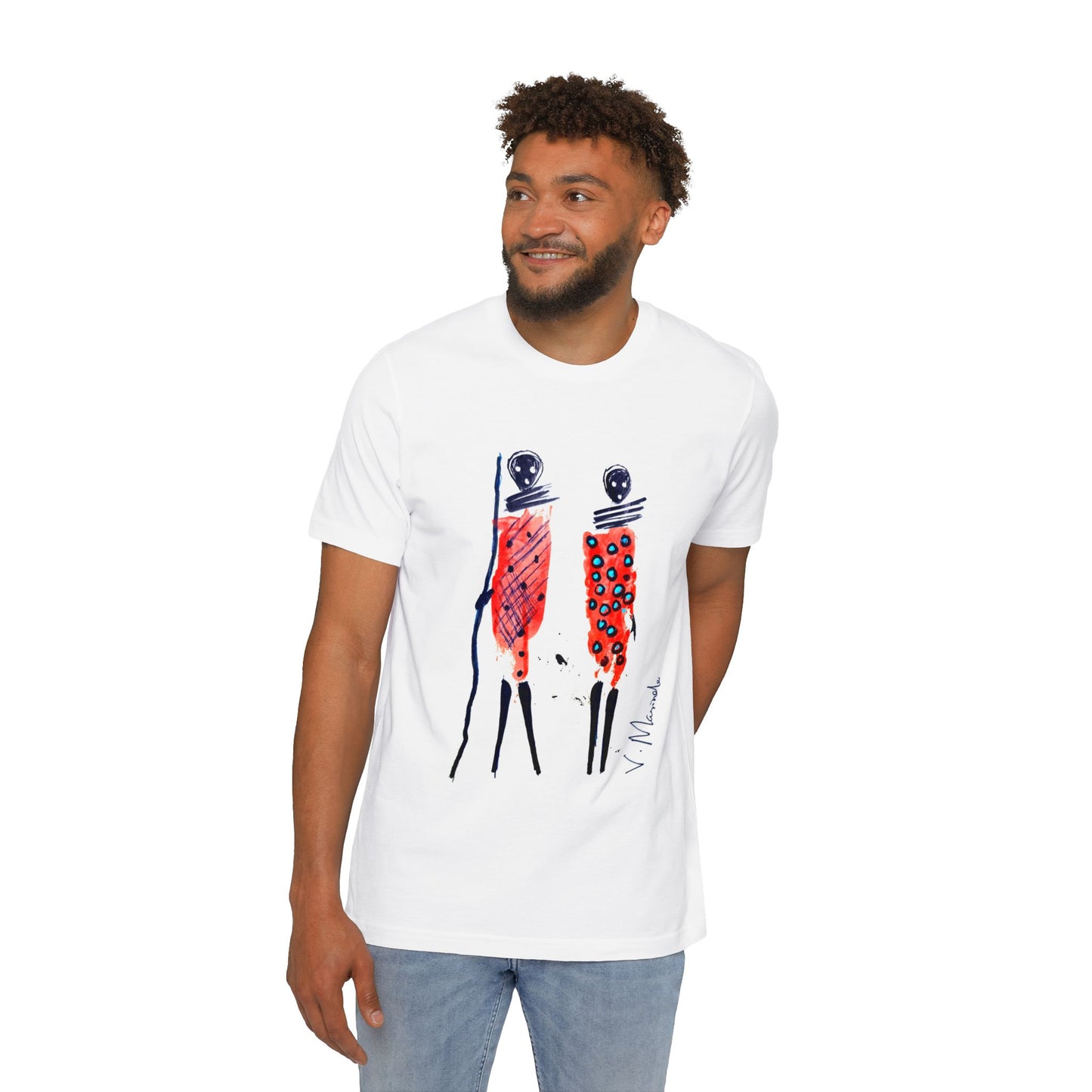 Kenyans in Red by Vinnie - Light Organic T-shirt - Unisex
