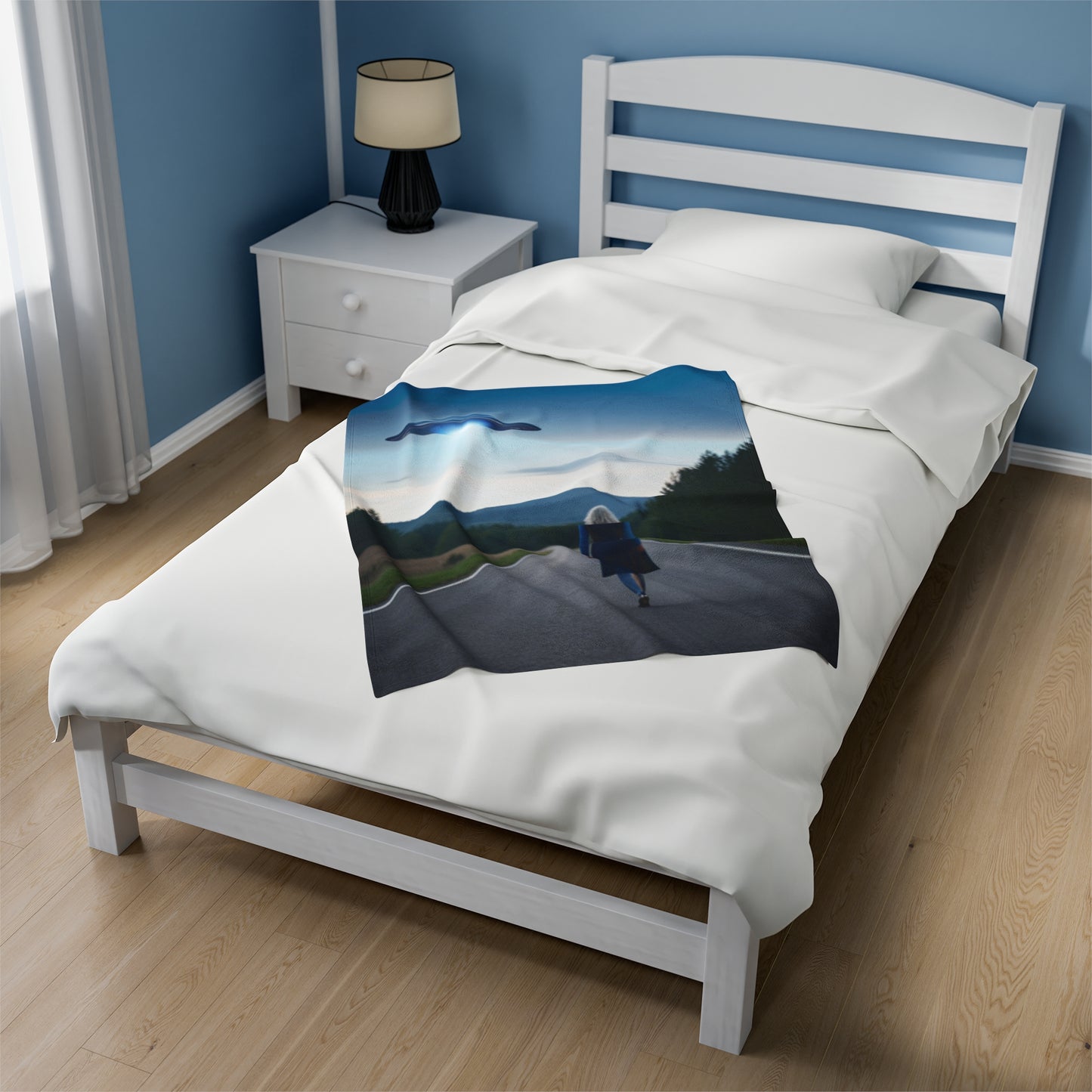 Velveteen Plush UFO Blanket AI creation