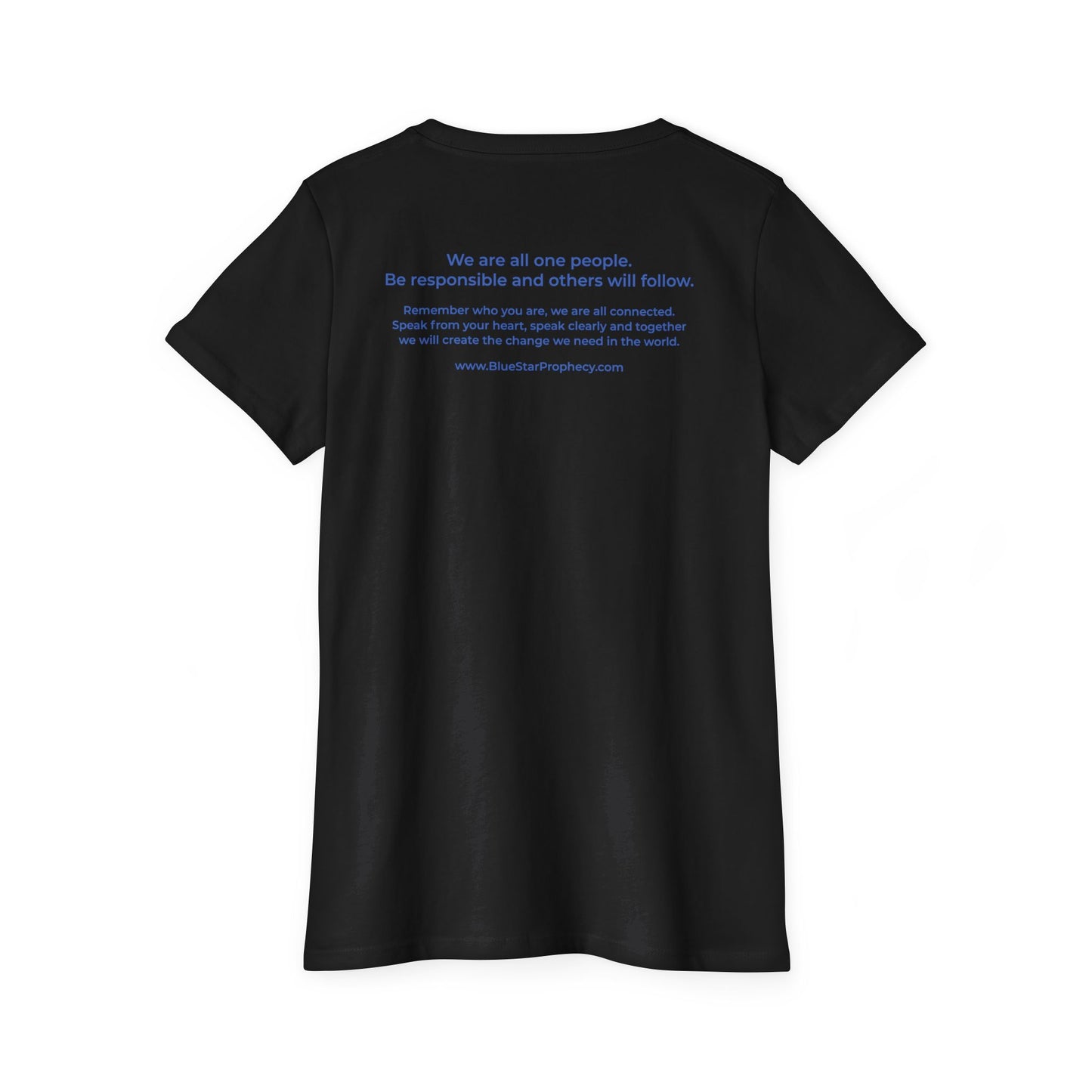 Women's Organic Short Sleeve T-Shirt / Blue Star