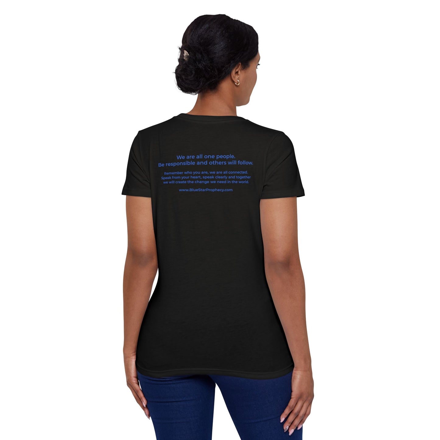Women's Organic Short Sleeve T-Shirt / Blue Star