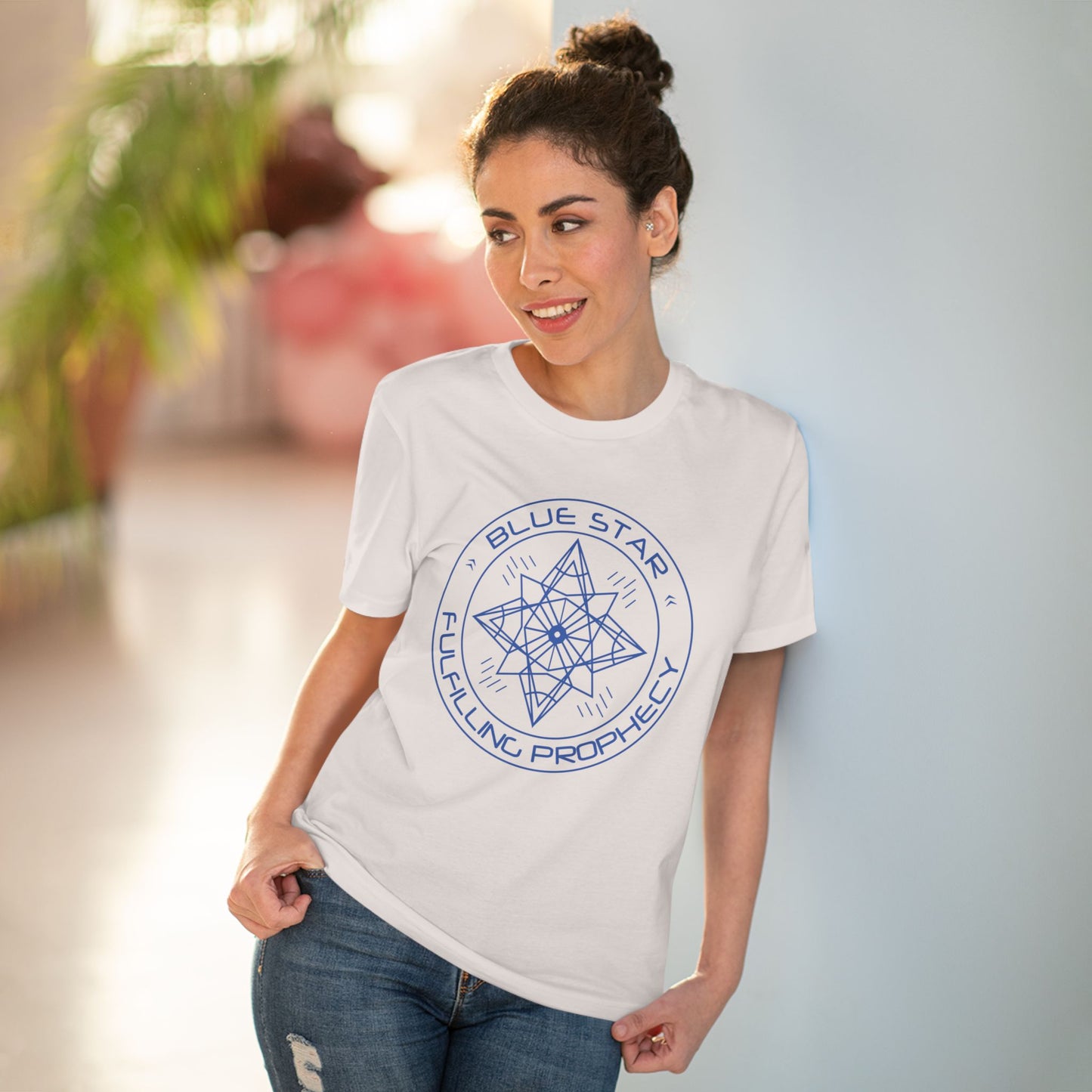 Organic Creator T-shirt - Unisex Blue Star Miriam Delicado