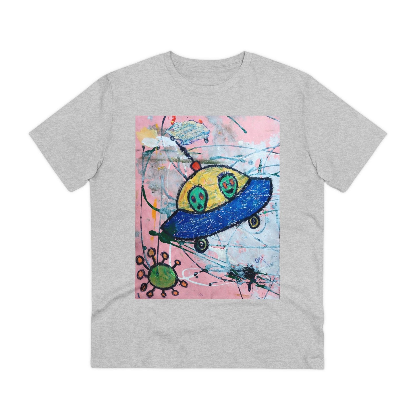 Aliens in Spaceship by Obi - Light Organic T-shirt - Unisex