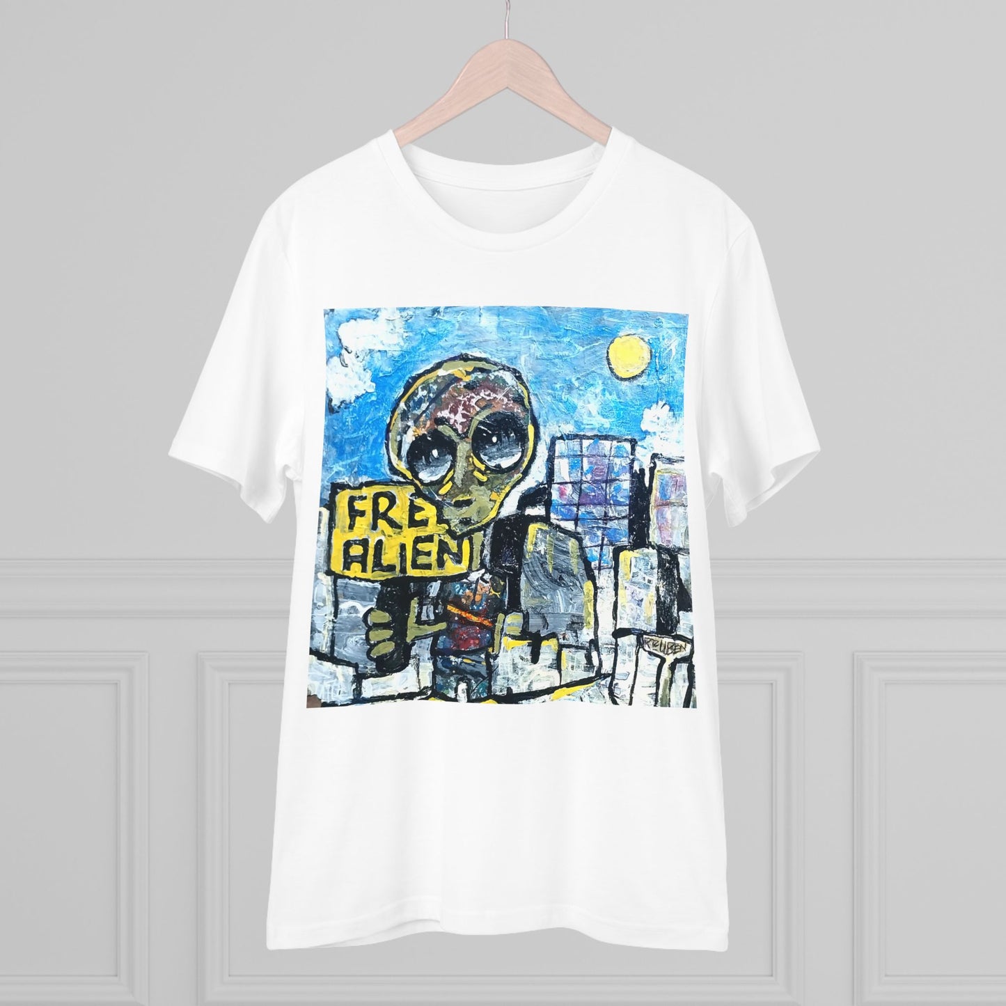 Free Alien by Reuben G - Light Organic T-shirt - Unisex