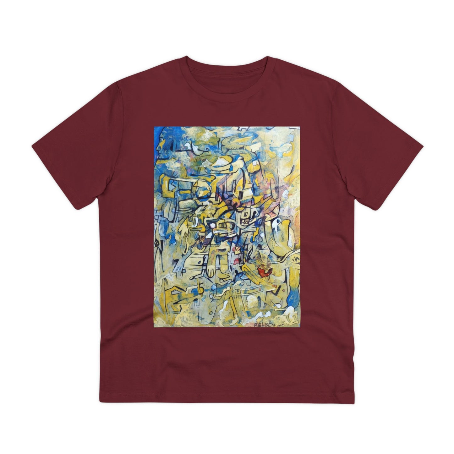 Abstract by "Reuben G" - Dark Organic T-shirt - Unisex