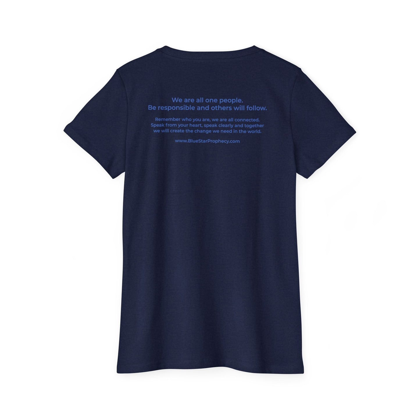 Women's Organic Short Sleeve T-Shirt / Blue Star