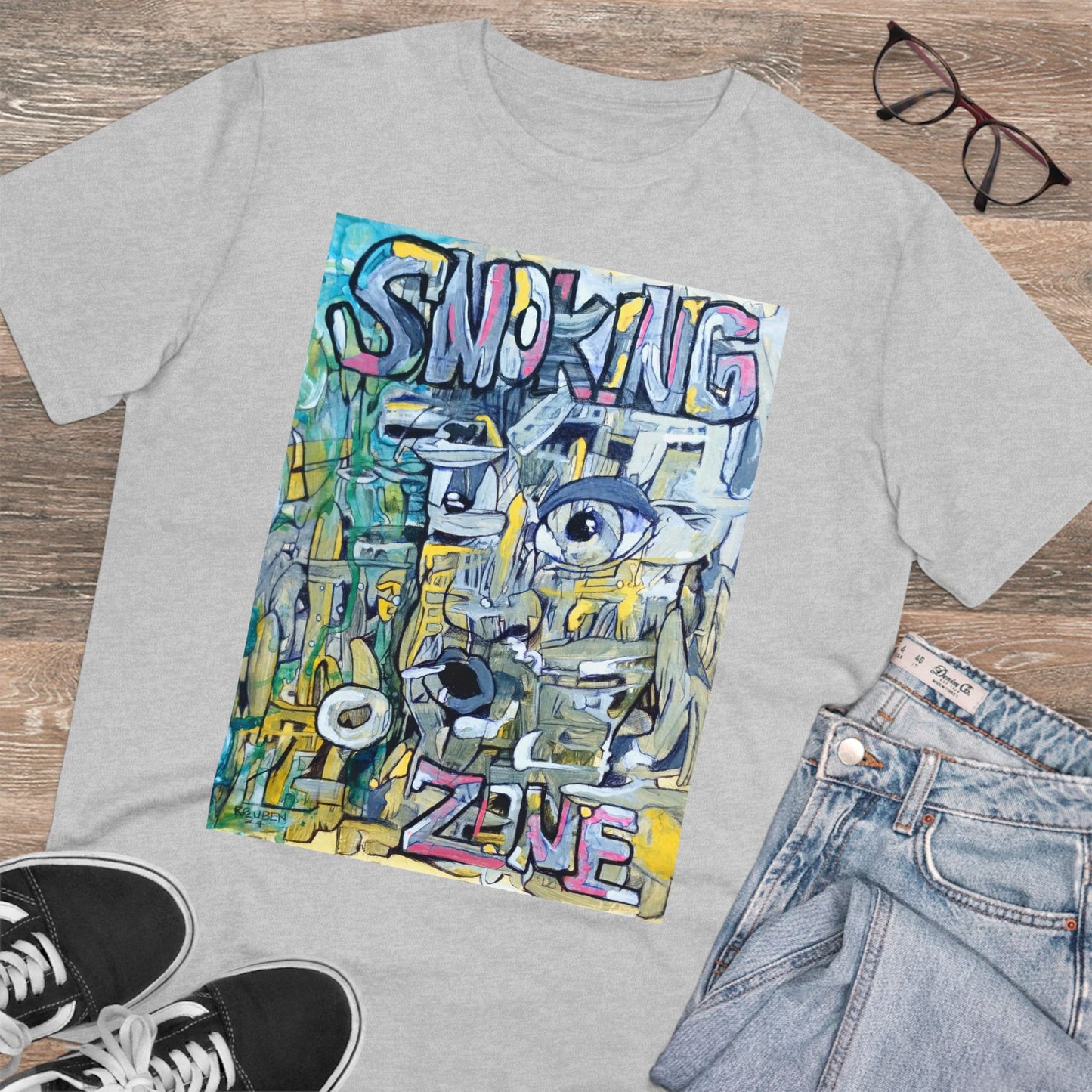 Smoking Zone Ruben G - Light Organic T-shirt - Unisex