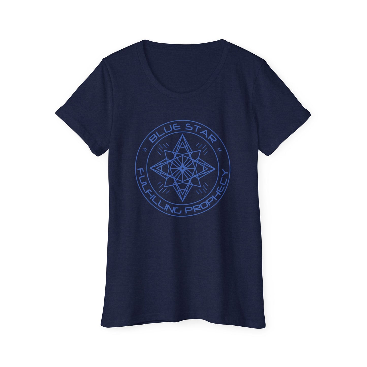Women's Organic Short Sleeve T-Shirt / Blue Star