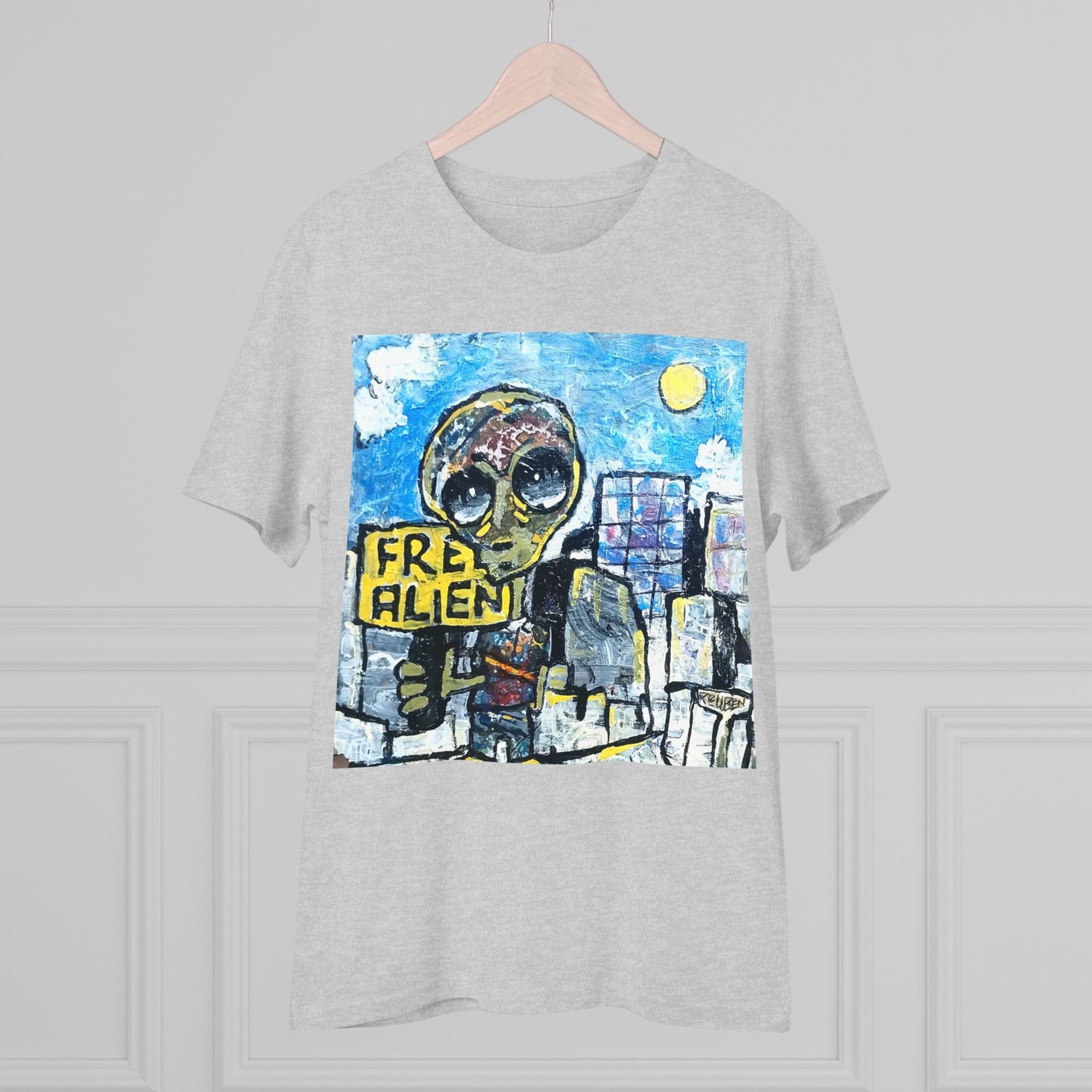 Free Alien by Reuben G - Light Organic T-shirt - Unisex