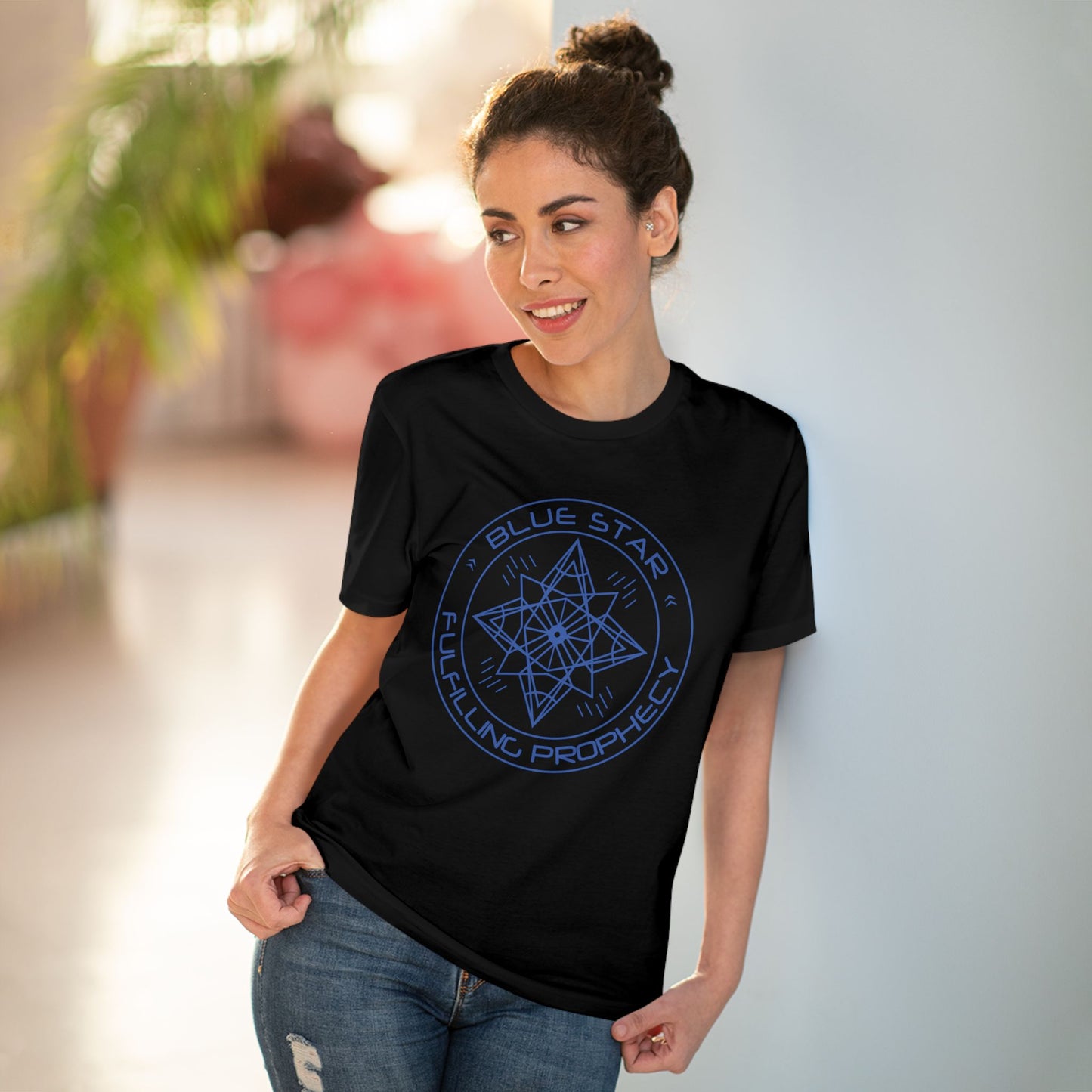 Organic Creator T-shirt - Unisex Blue Star Miriam Delicado