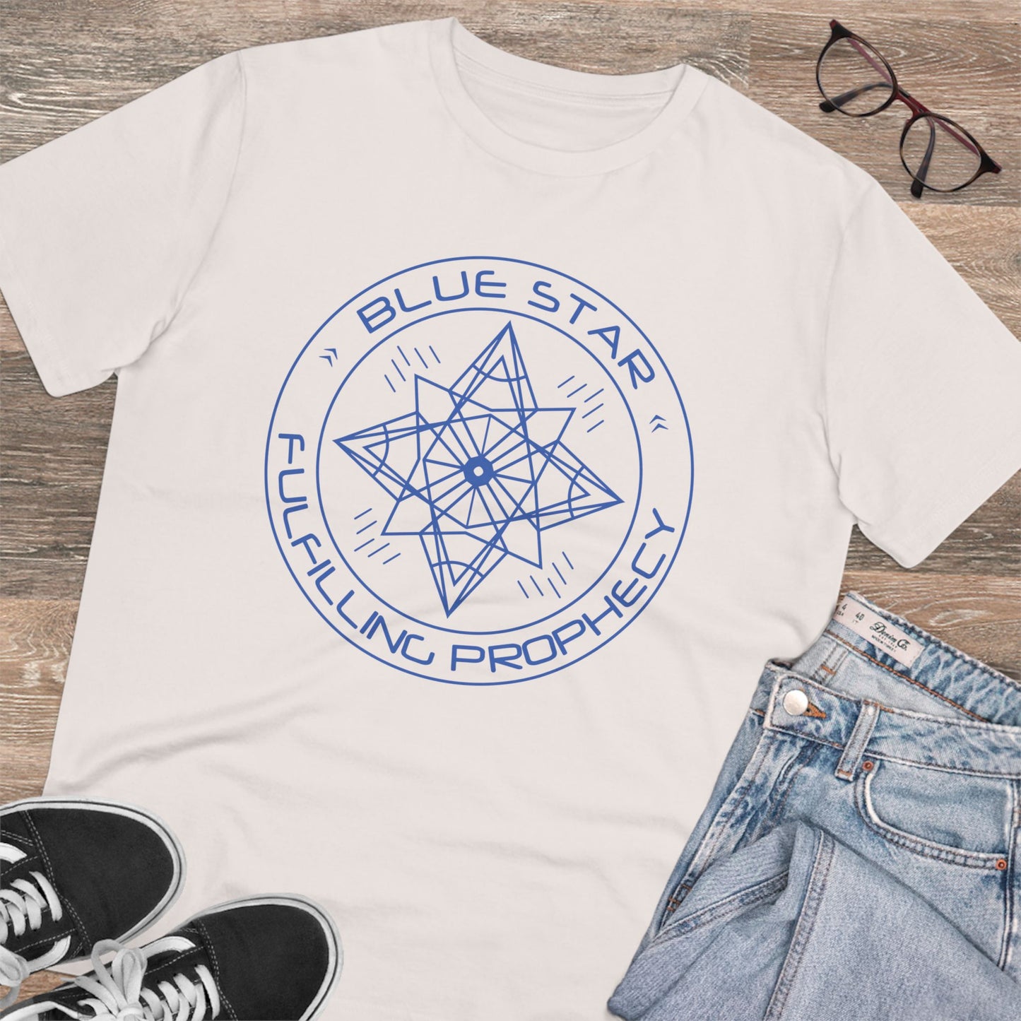 Organic Creator T-shirt - Unisex Blue Star Miriam Delicado