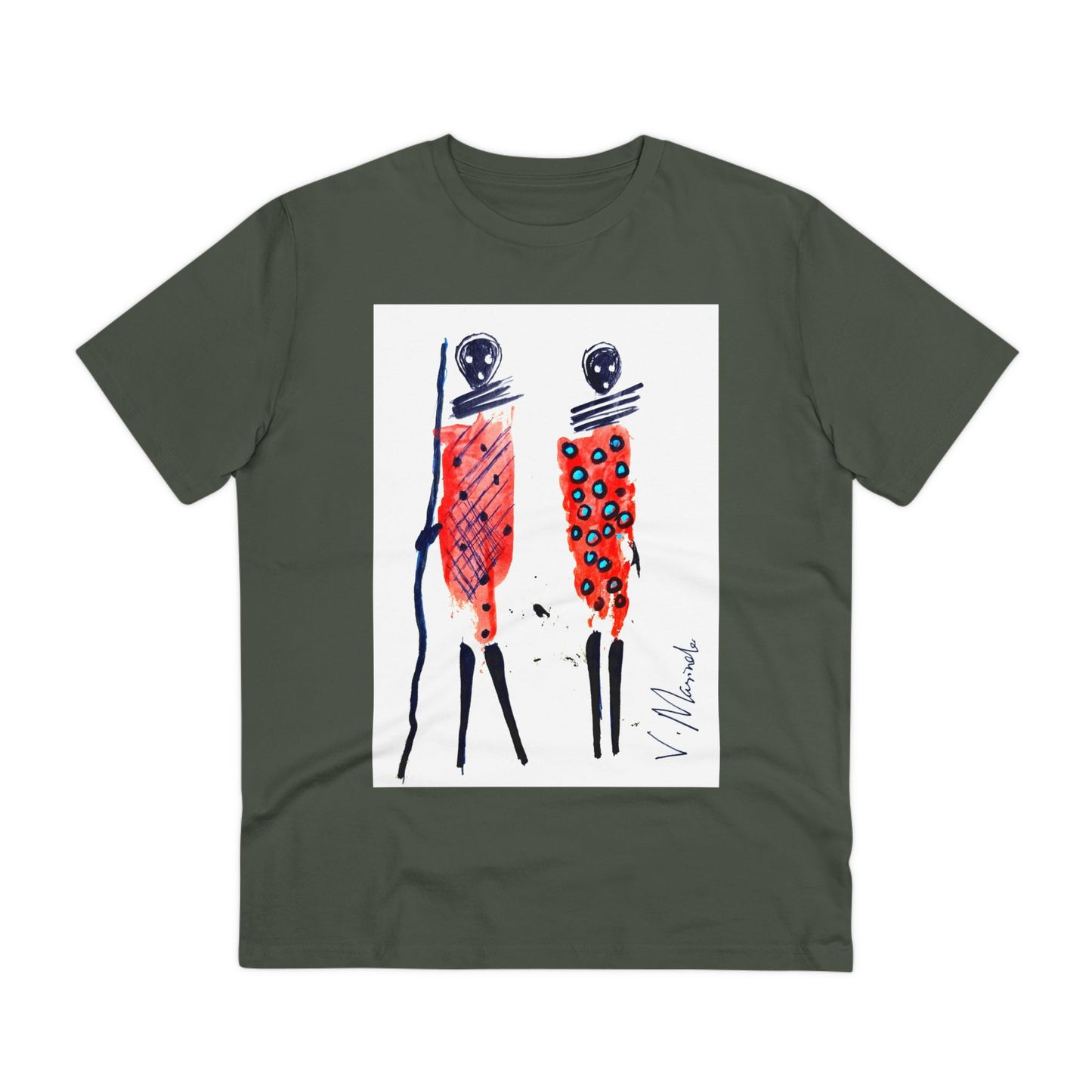 Kenyans in Red by Vinnie - Dark Organic T-shirt - Unisex