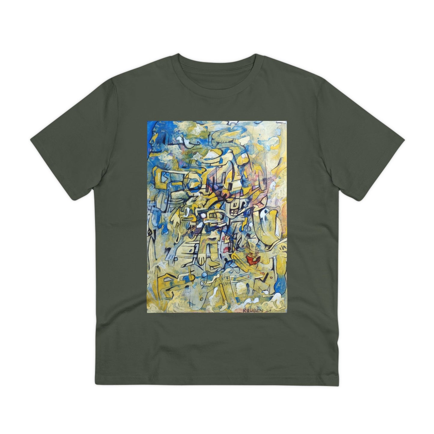 Abstract by "Reuben G" - Dark Organic T-shirt - Unisex