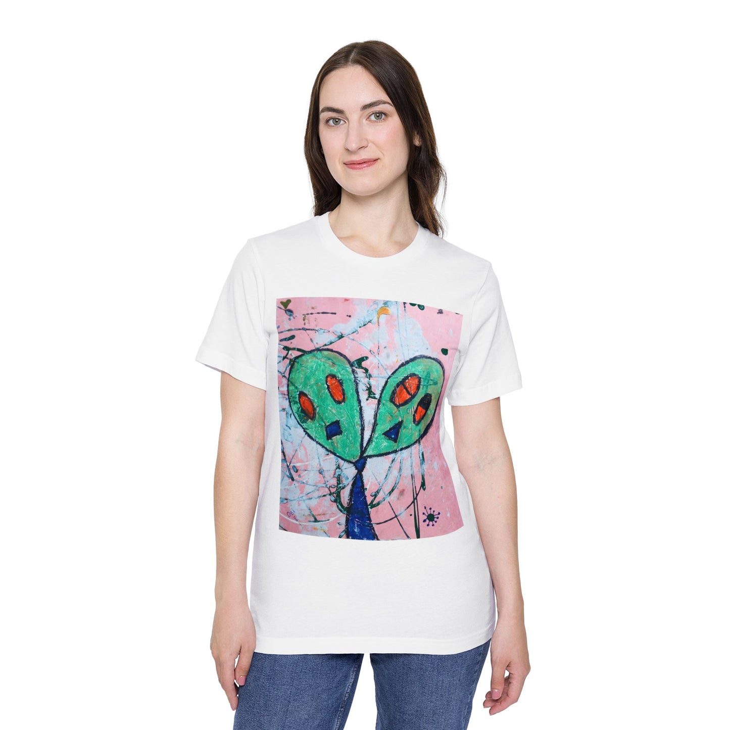 Abstract Aliens by Obi - Light Organic T-shirt - Unisex