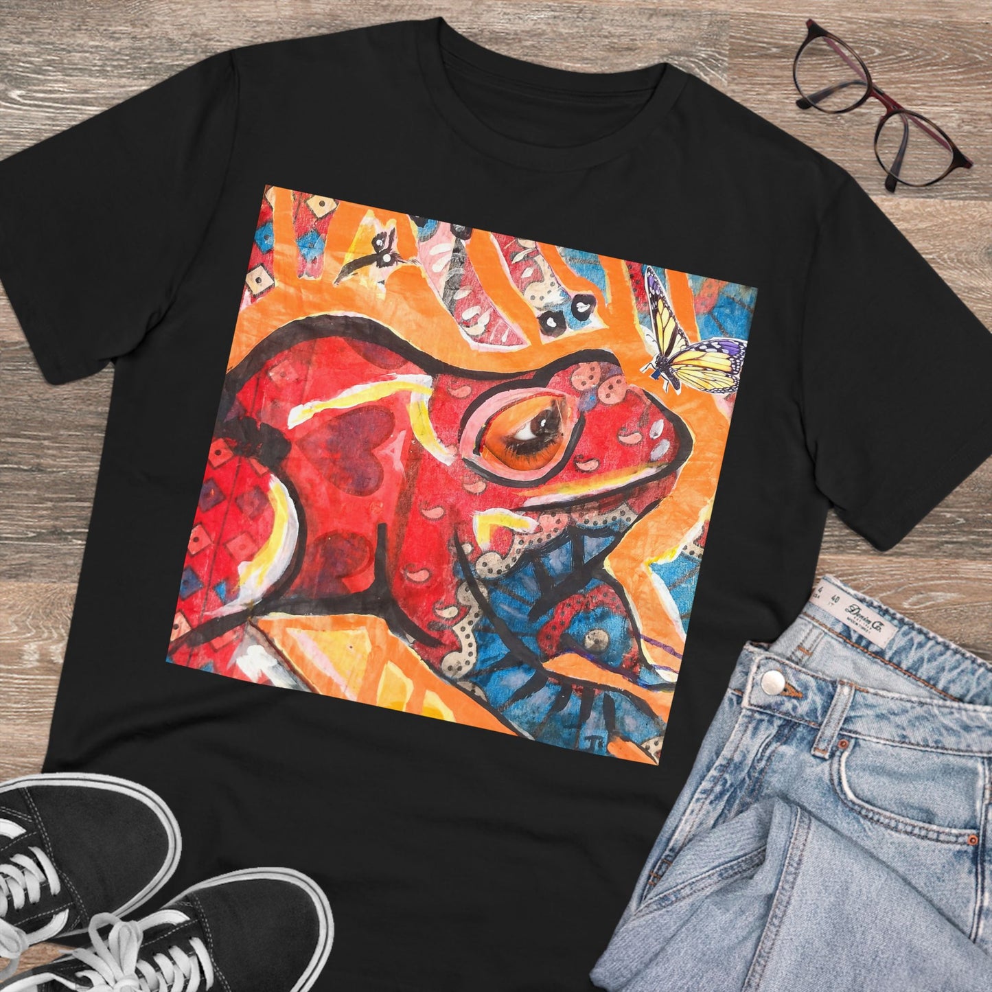 Frog by John Kamicha - Dark Organic T-shirt - Unisex