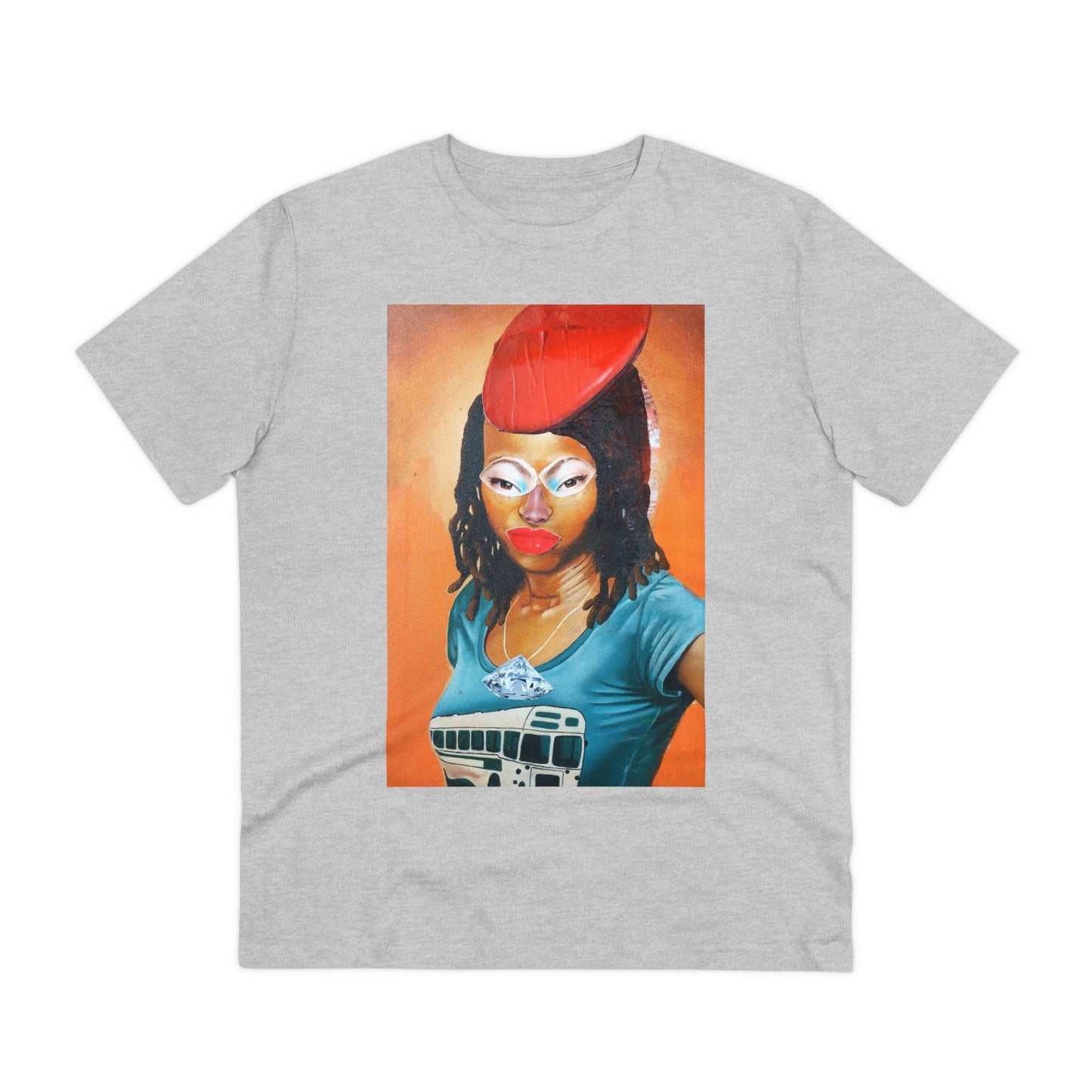 Girl with Red Hat by John Kamicha  - Light Organic T-shirt - Unisex