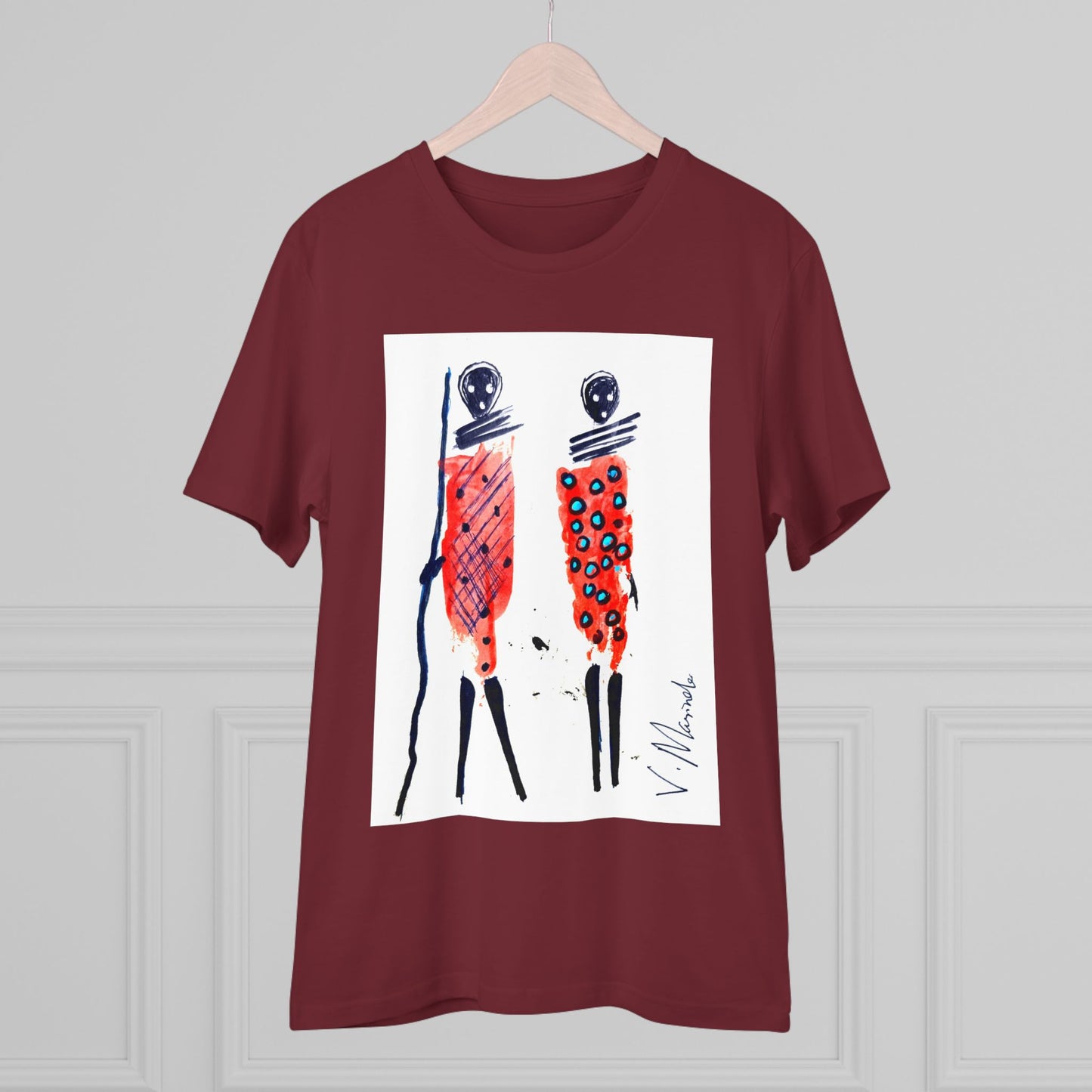 Kenyans in Red by Vinnie - Dark Organic T-shirt - Unisex