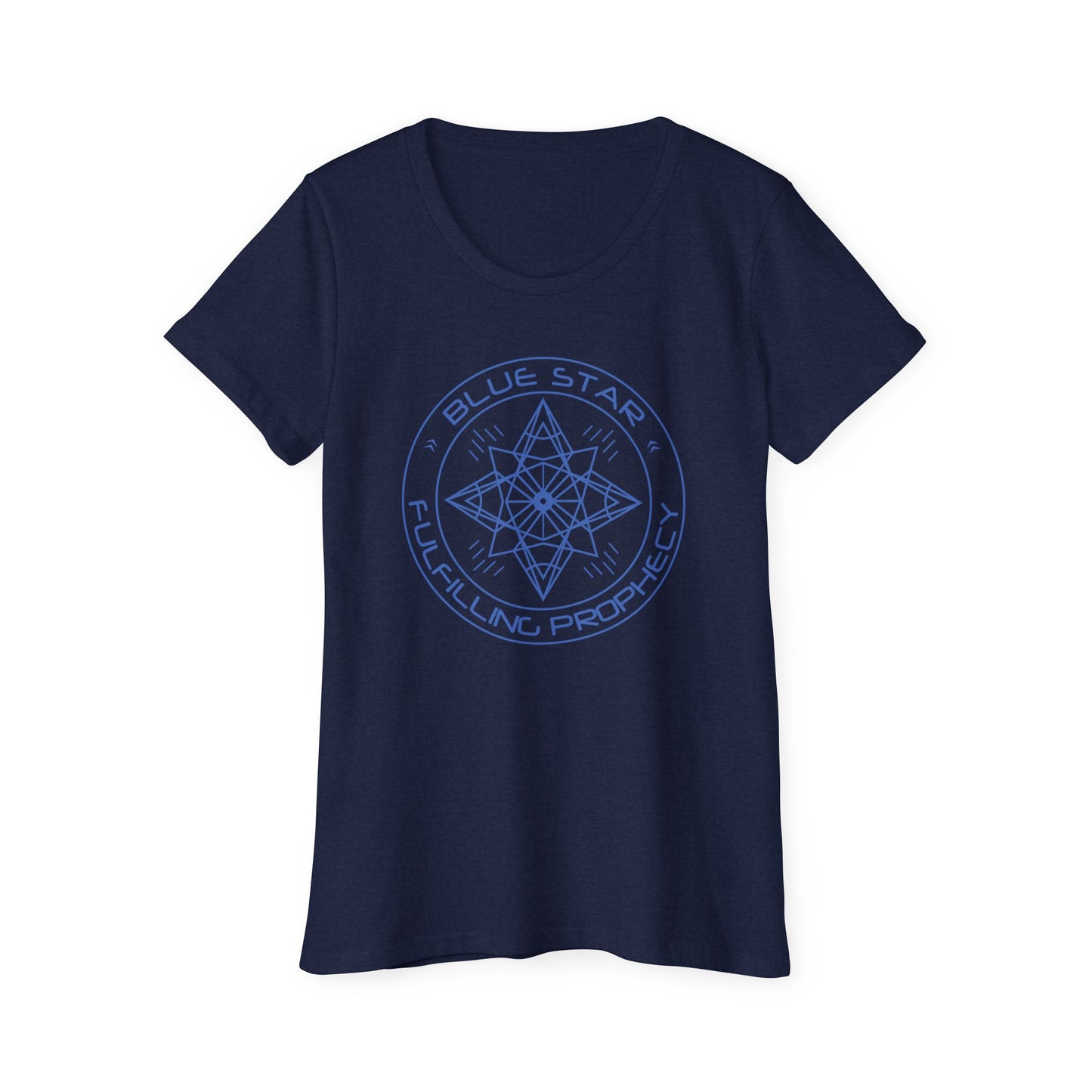 Women's Organic Short Sleeve T-Shirt / Blue Star Miriam Delicado