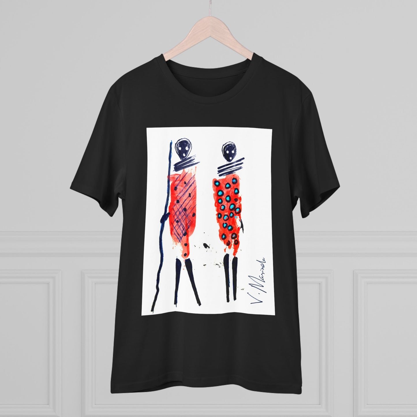 Kenyans in Red by Vinnie - Dark Organic T-shirt - Unisex