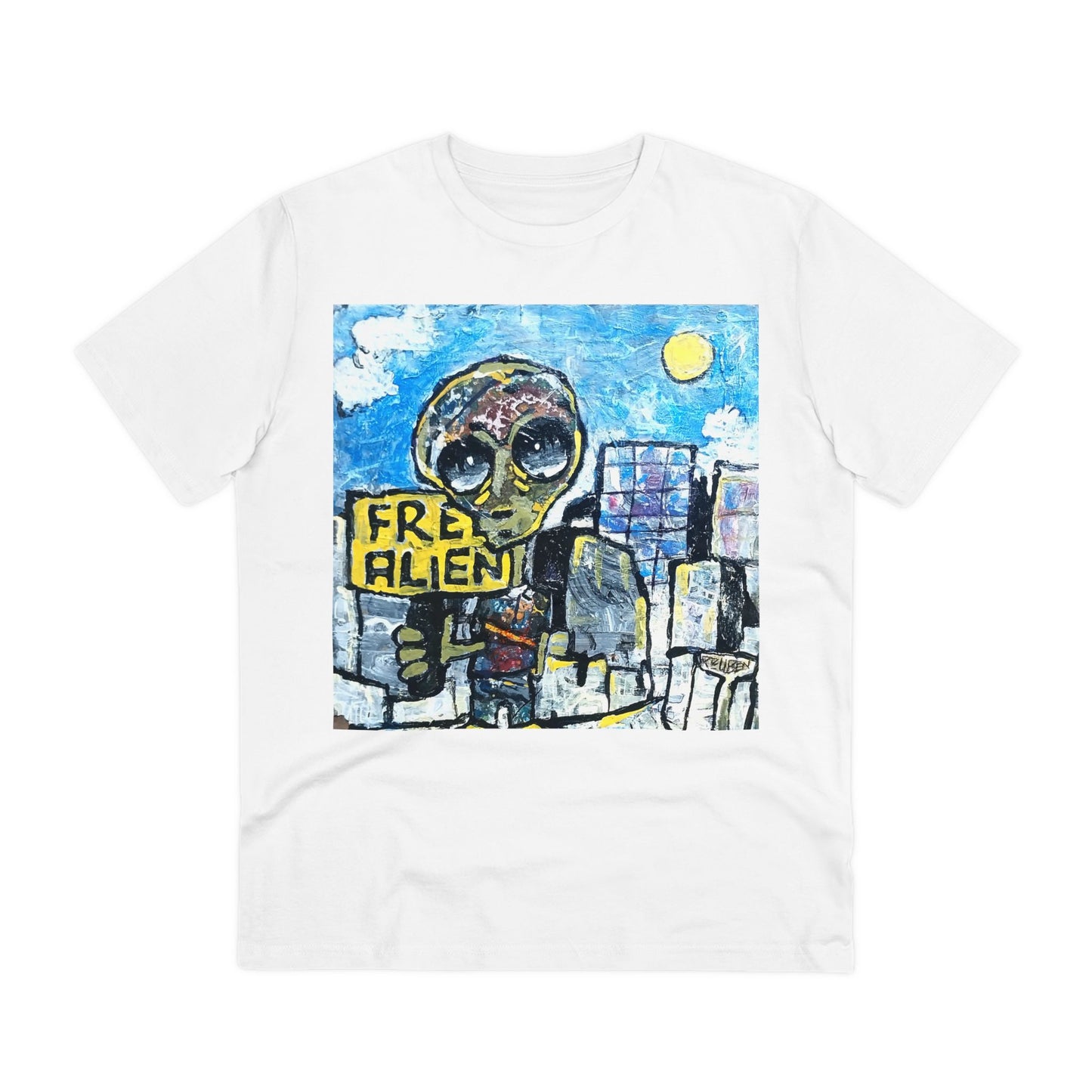 Free Alien by Reuben G - Light Organic T-shirt - Unisex