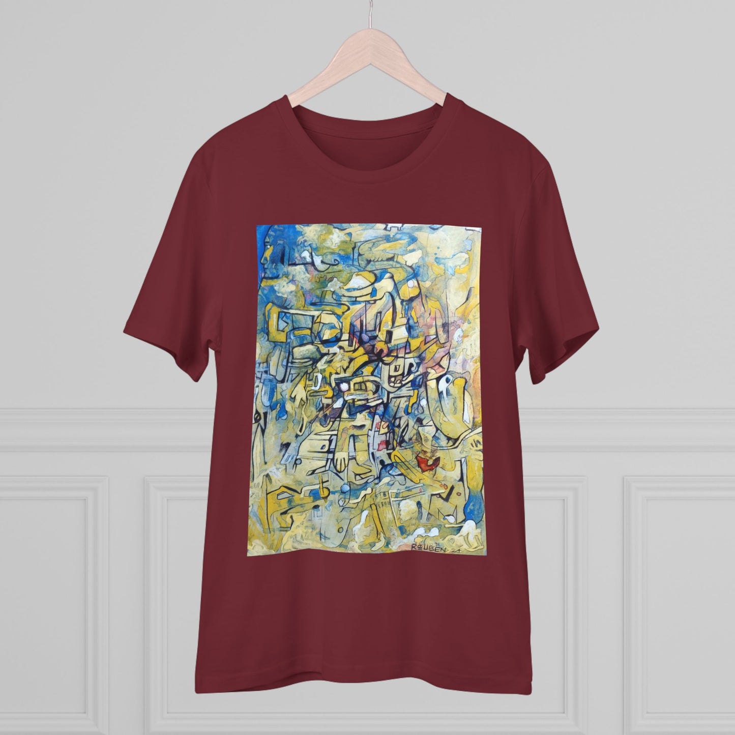 Abstract by "Reuben G" - Dark Organic T-shirt - Unisex