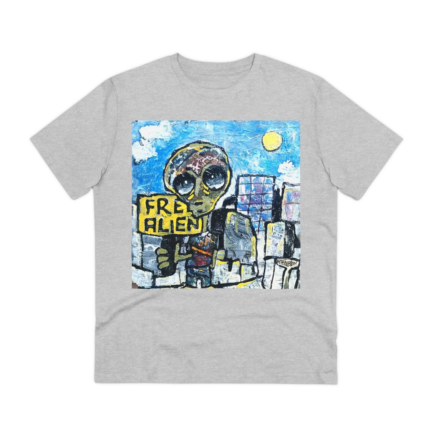 Free Alien by Reuben G - Light Organic T-shirt - Unisex