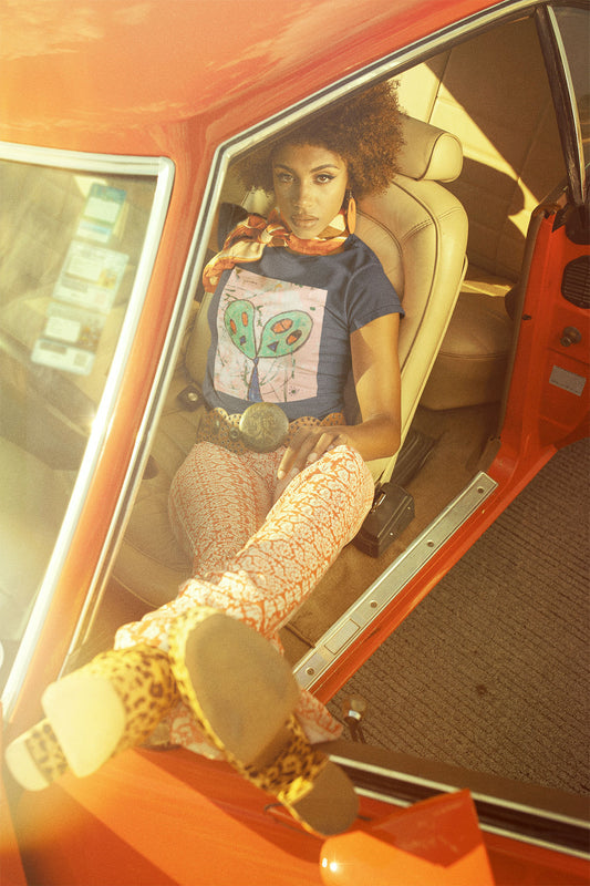 Abstract Aliens by Obi - Unisex Classic Crewneck T-Shirt