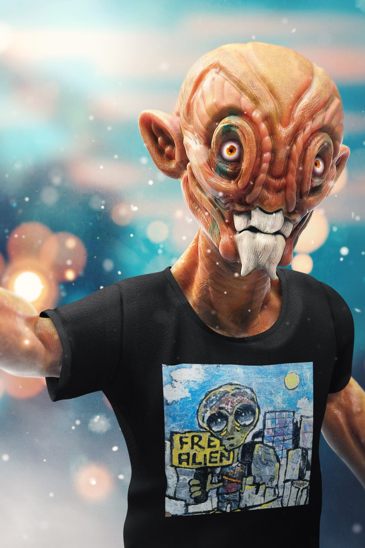 Free Alien Tee by Reuben G