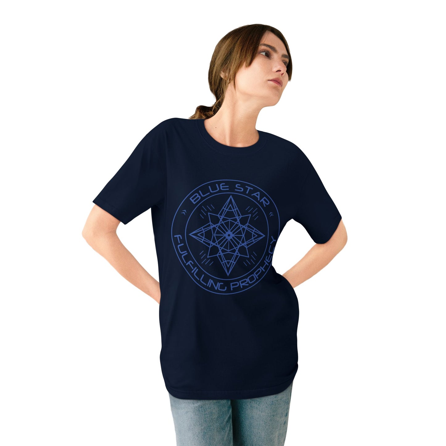 Organic Staple T-shirt - Unisex Blue Star Miriam Delicado New