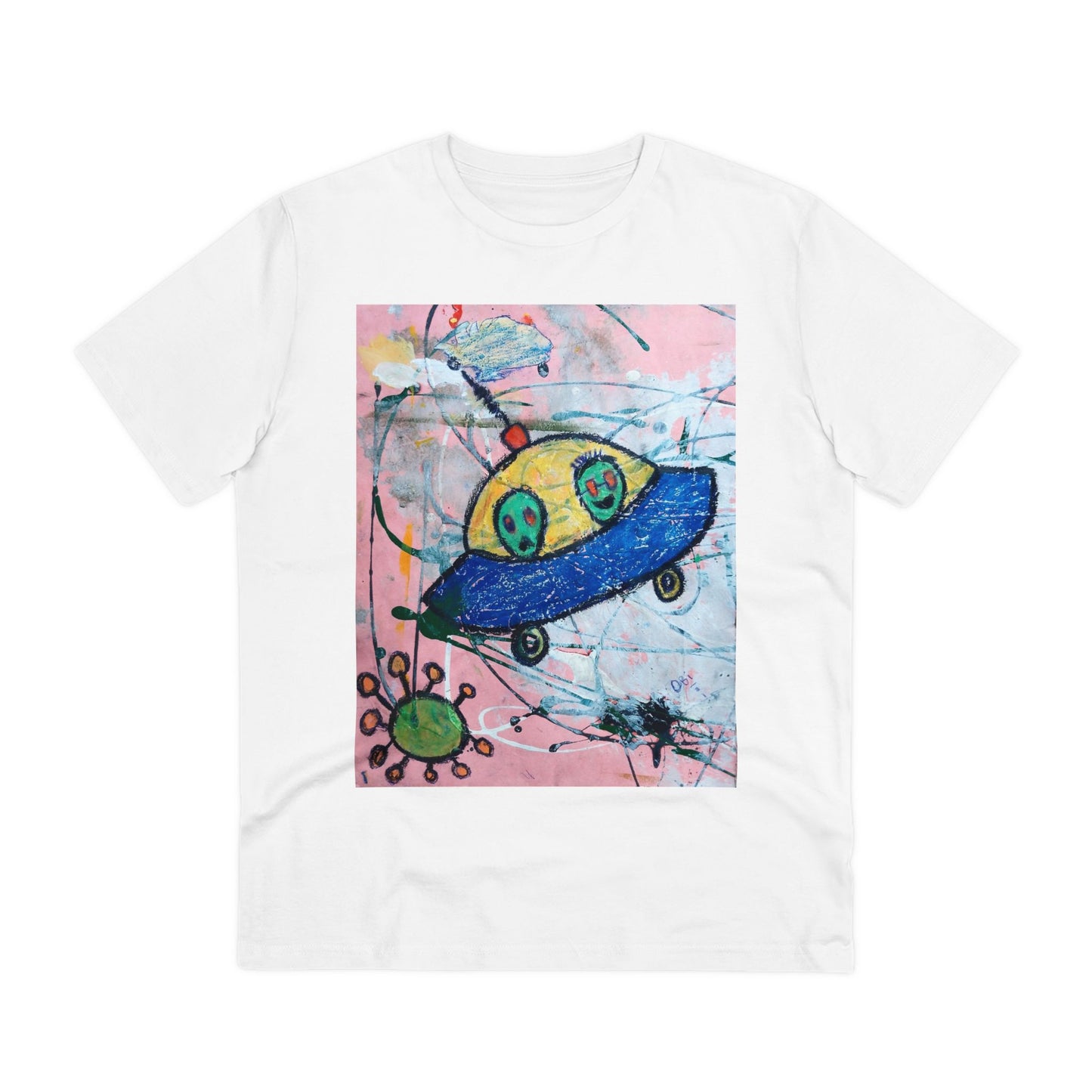 Aliens in Spaceship by Obi - Light Organic T-shirt - Unisex