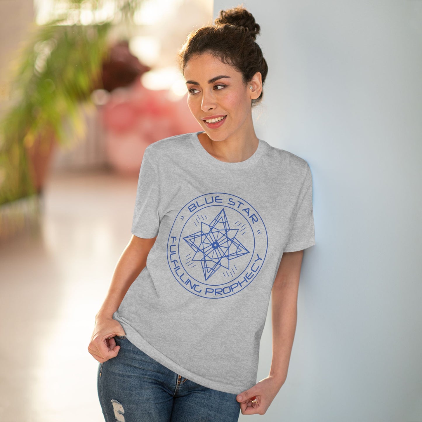 Organic Creator T-shirt - Unisex Blue Star Miriam Delicado