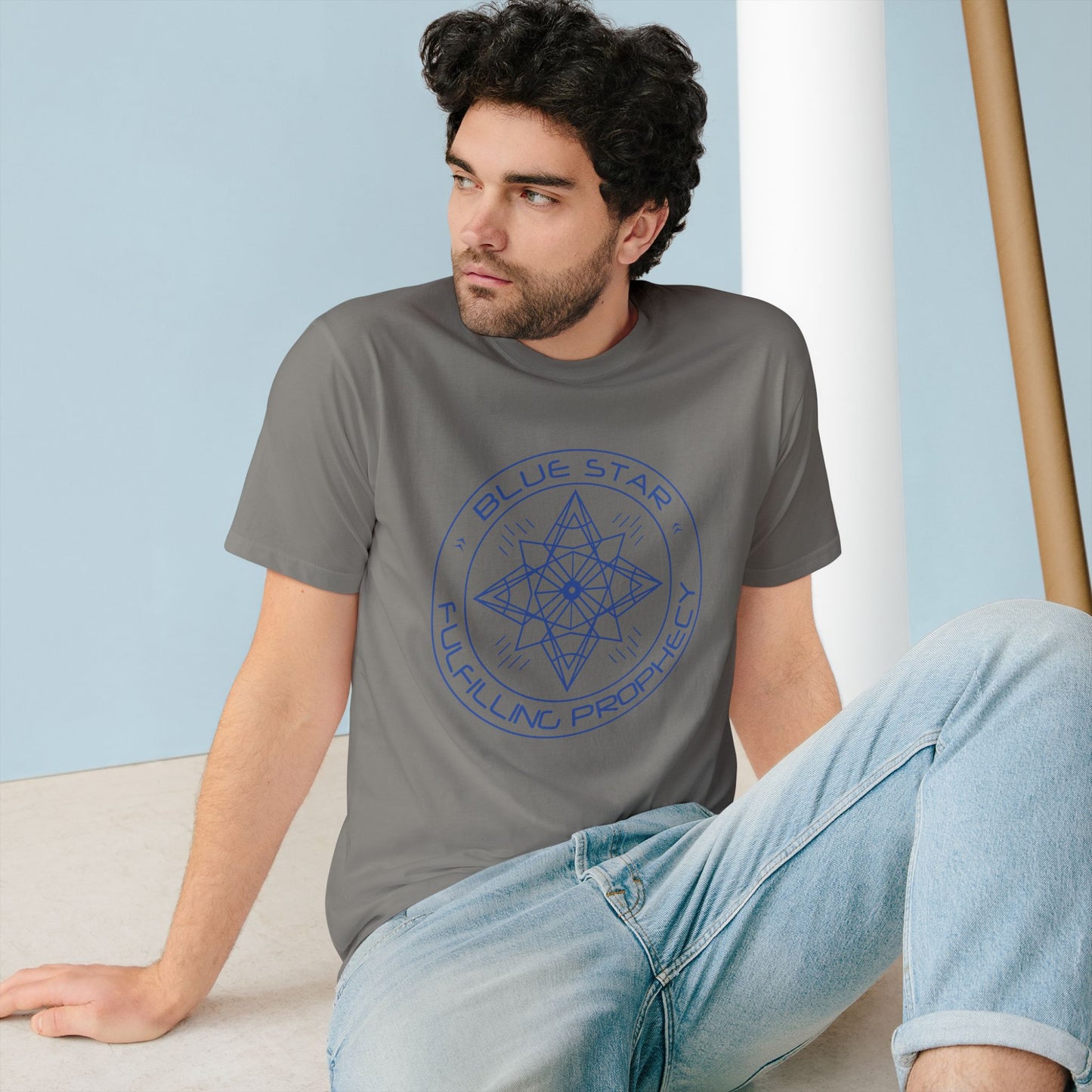 Organic Staple T-shirt - Unisex Blue Star Miriam Delicado New