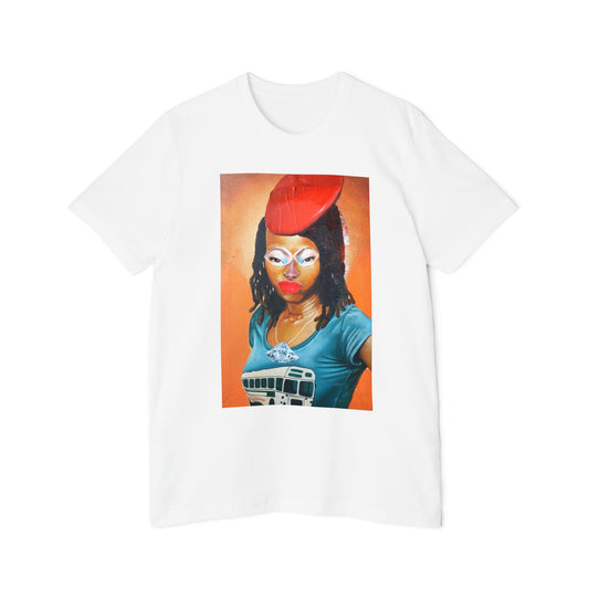 Girl with Red Hat by John Kamicha - Light Organic T-shirt - Unisex