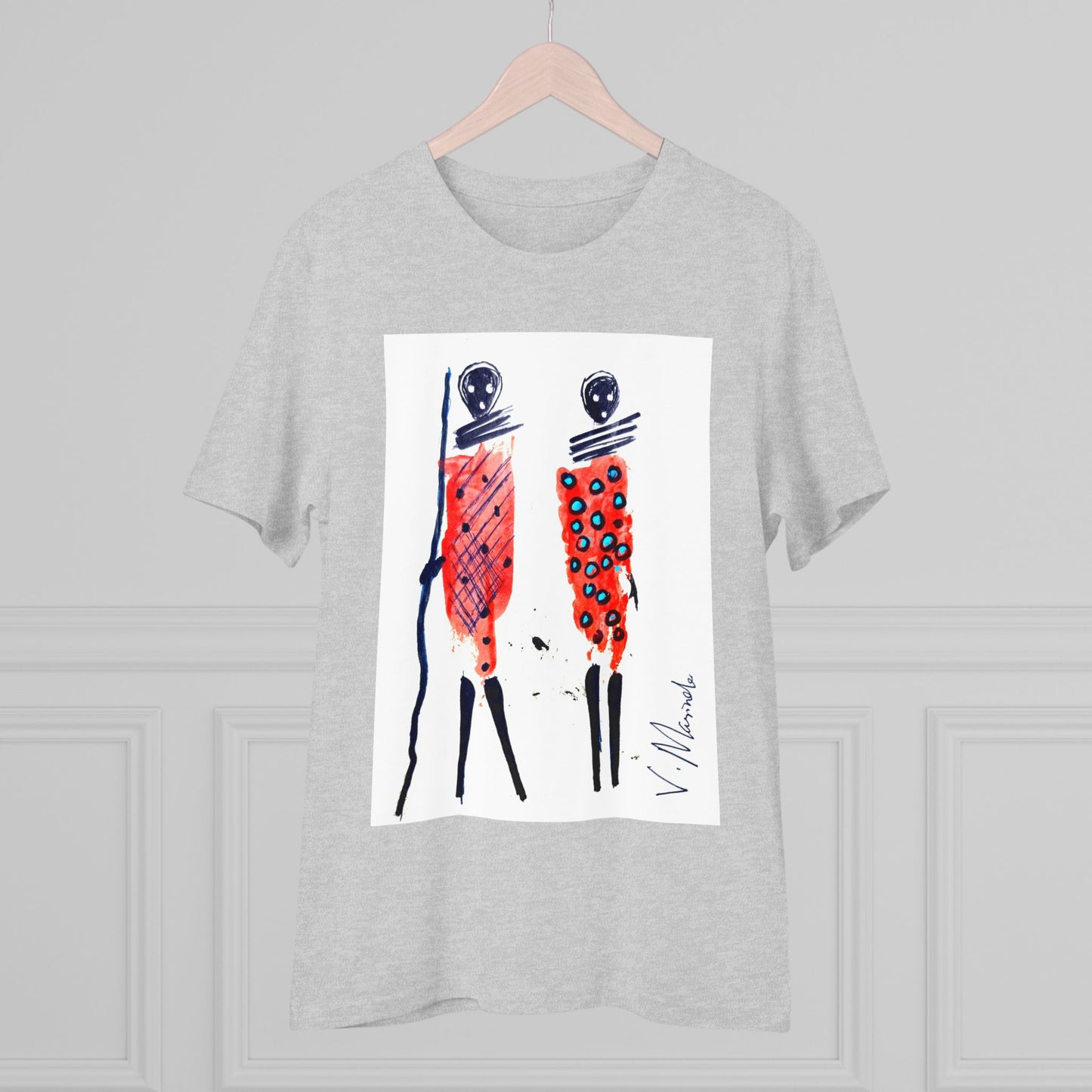 Kenyans in Red by Vinnie - Light Organic T-shirt - Unisex