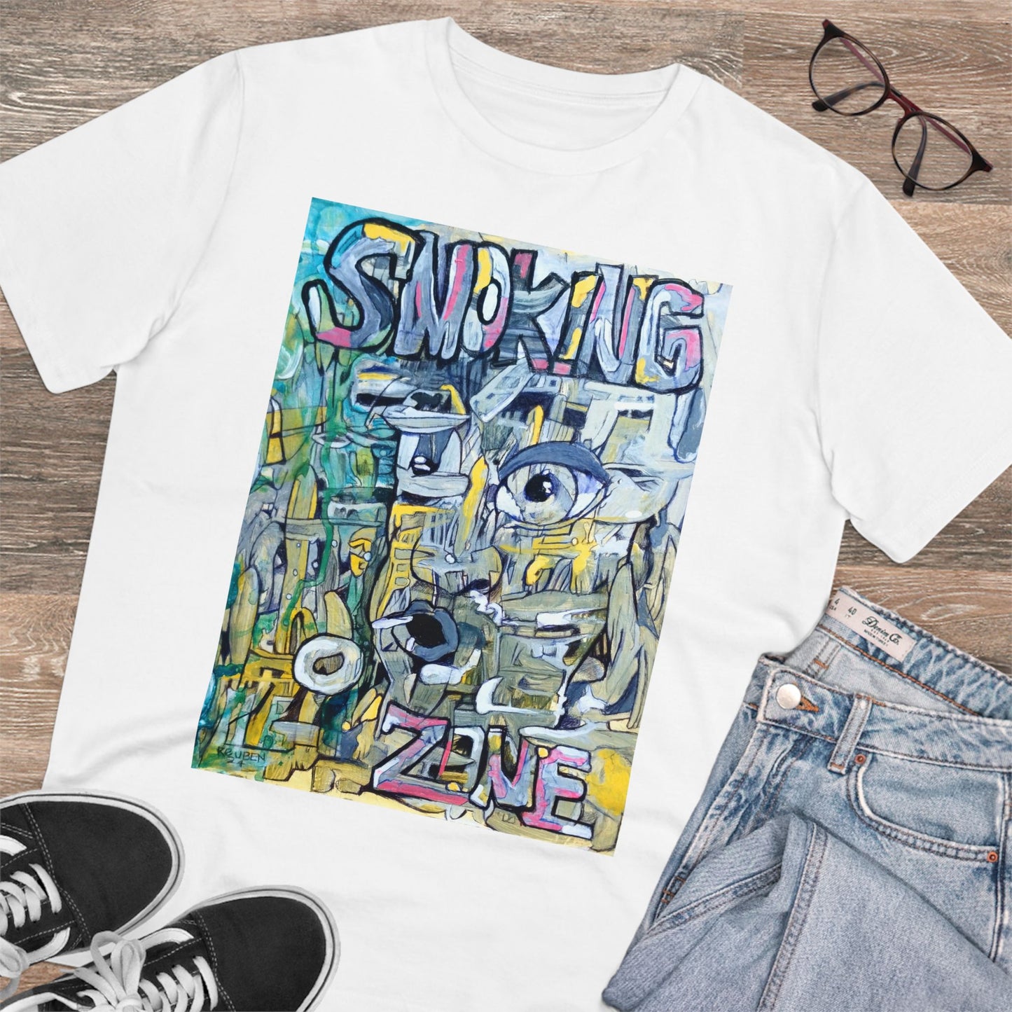 Smoking Zone Ruben G - Light Organic T-shirt - Unisex