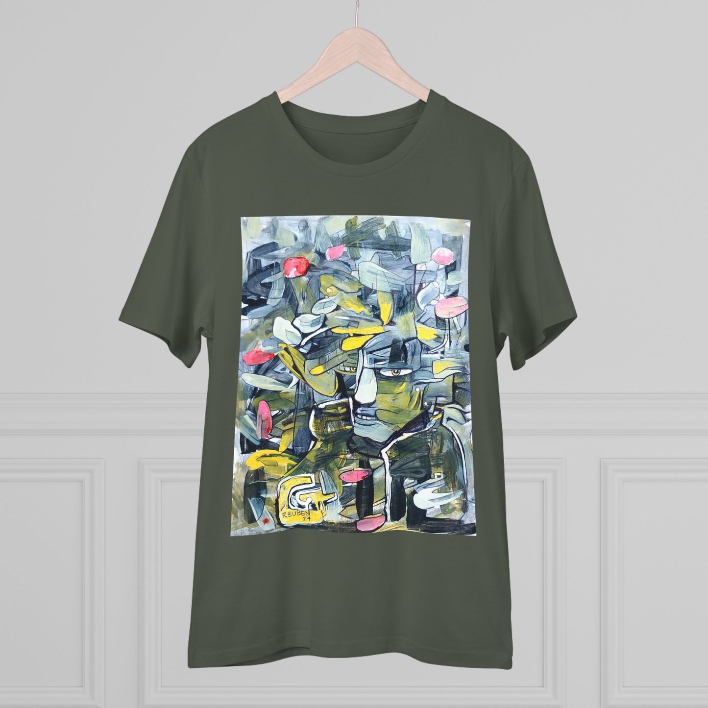 Abstract 2 by Reuben G - Dark Organic T-shirt - Unisex