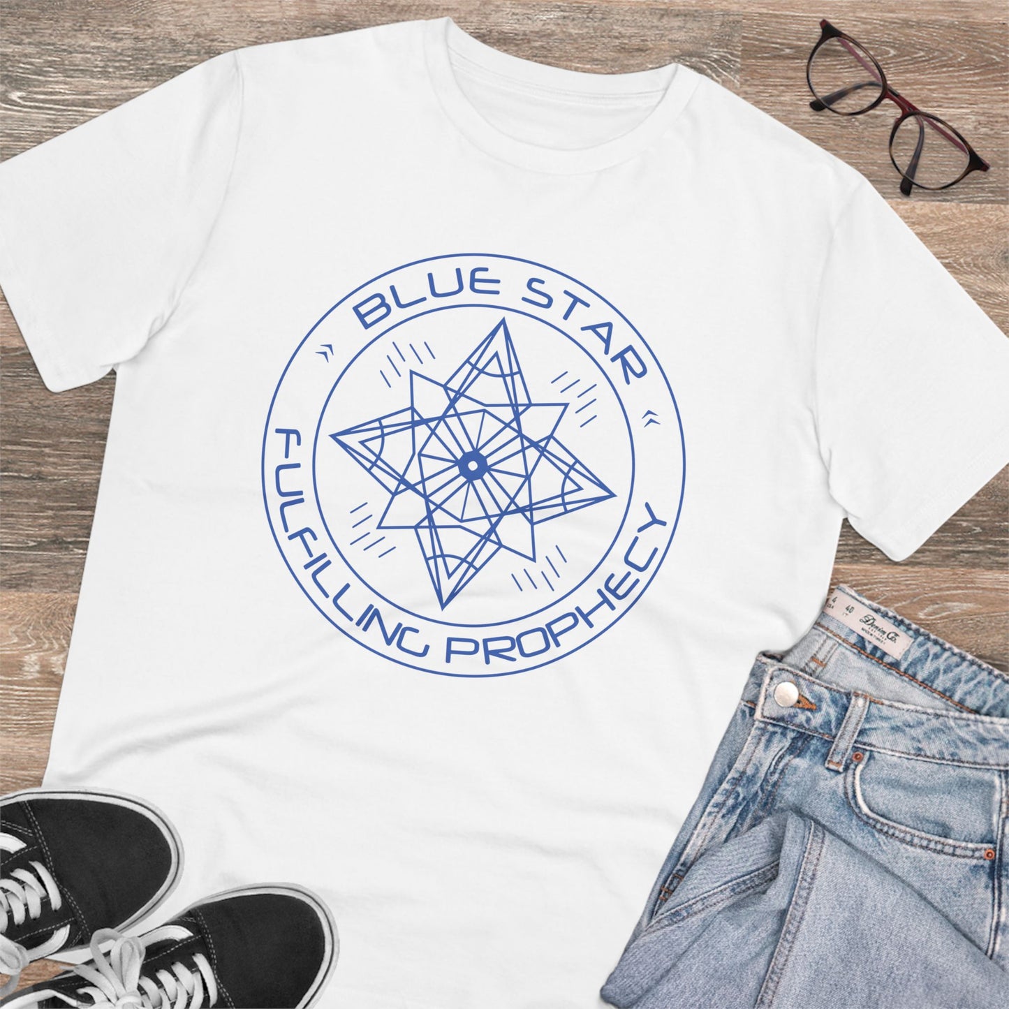 Organic Creator T-shirt - Unisex Blue Star Miriam Delicado