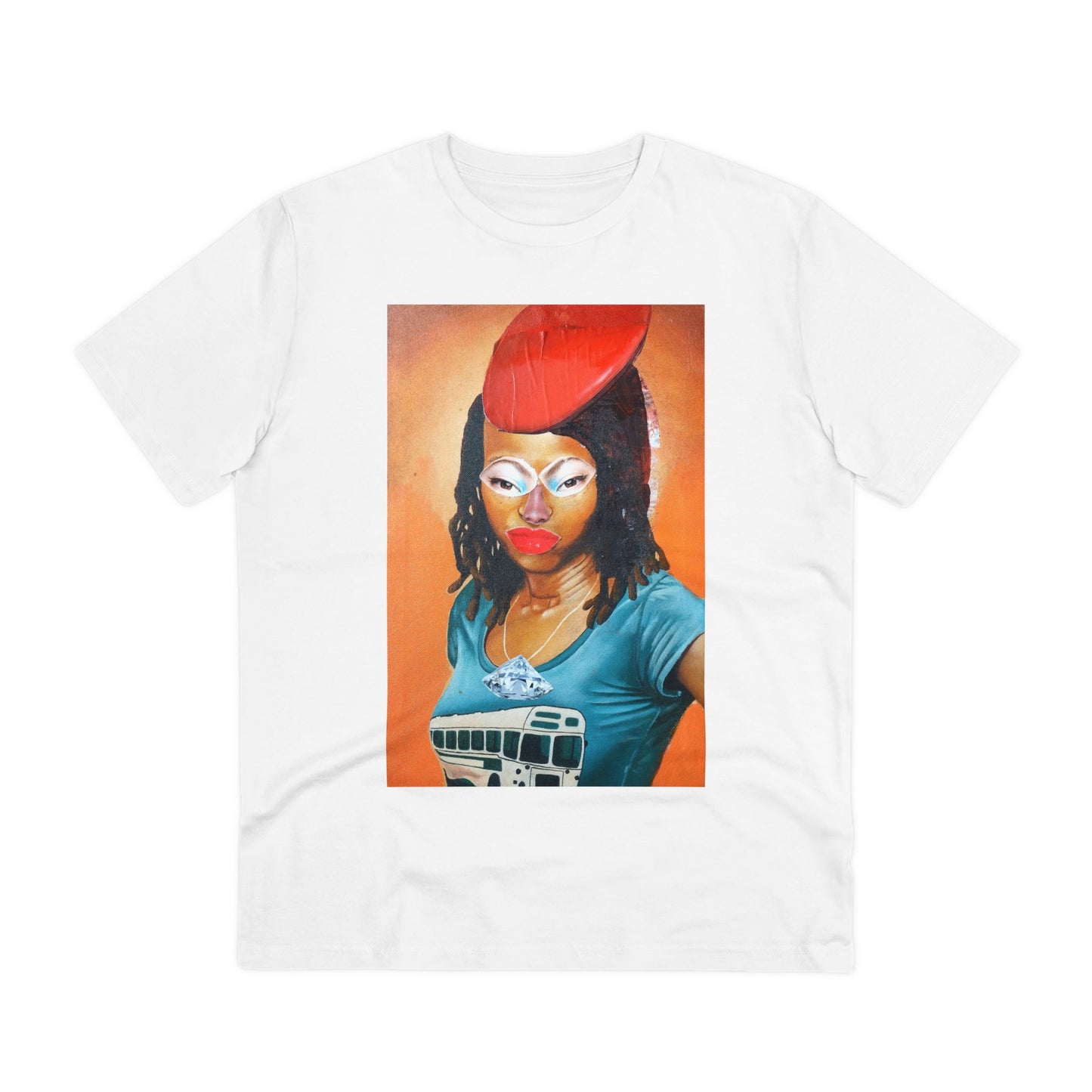 Girl with Red Hat by John Kamicha  - Light Organic T-shirt - Unisex