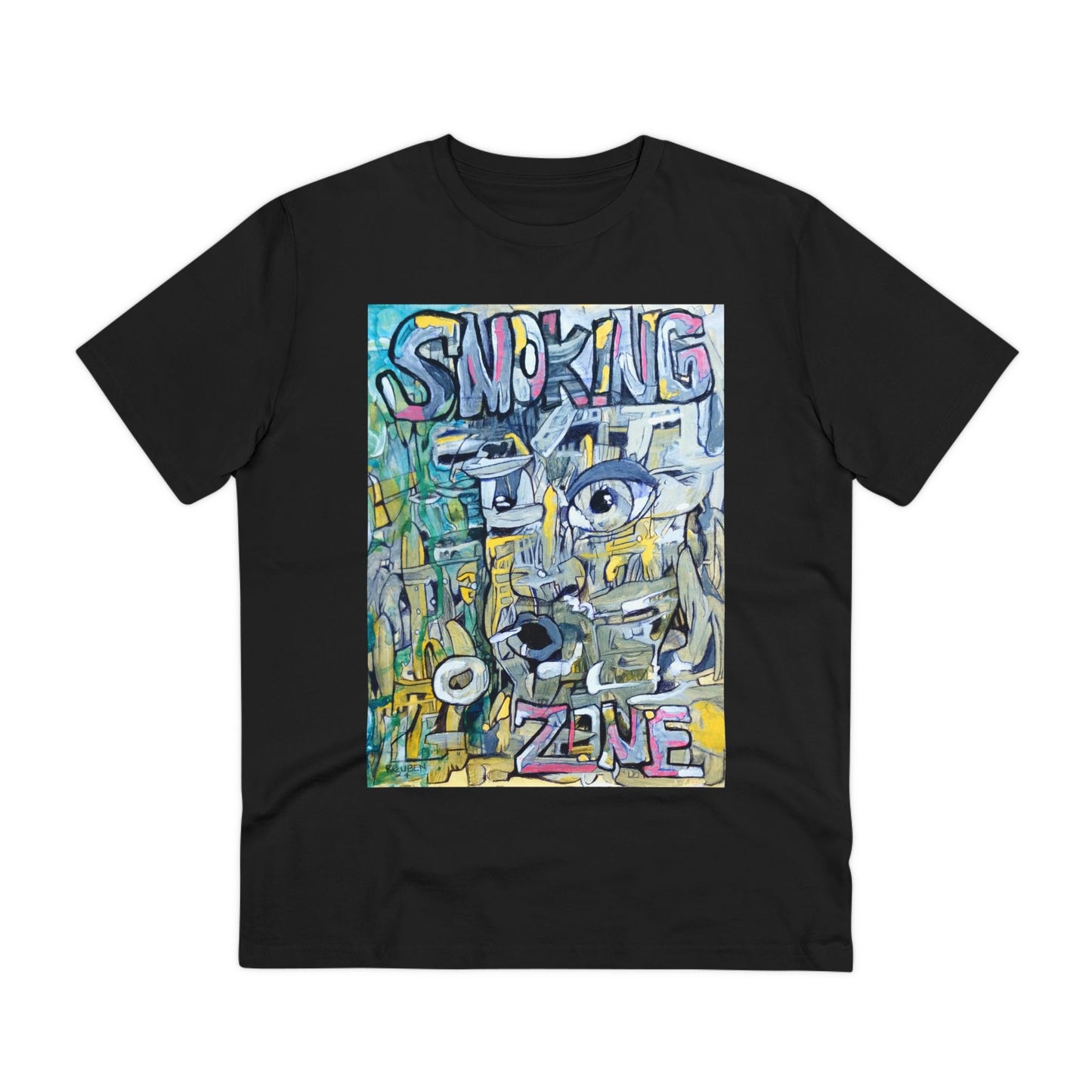 Smoking Zone by Ruben G - Dark Organic T-shirt - Unisex