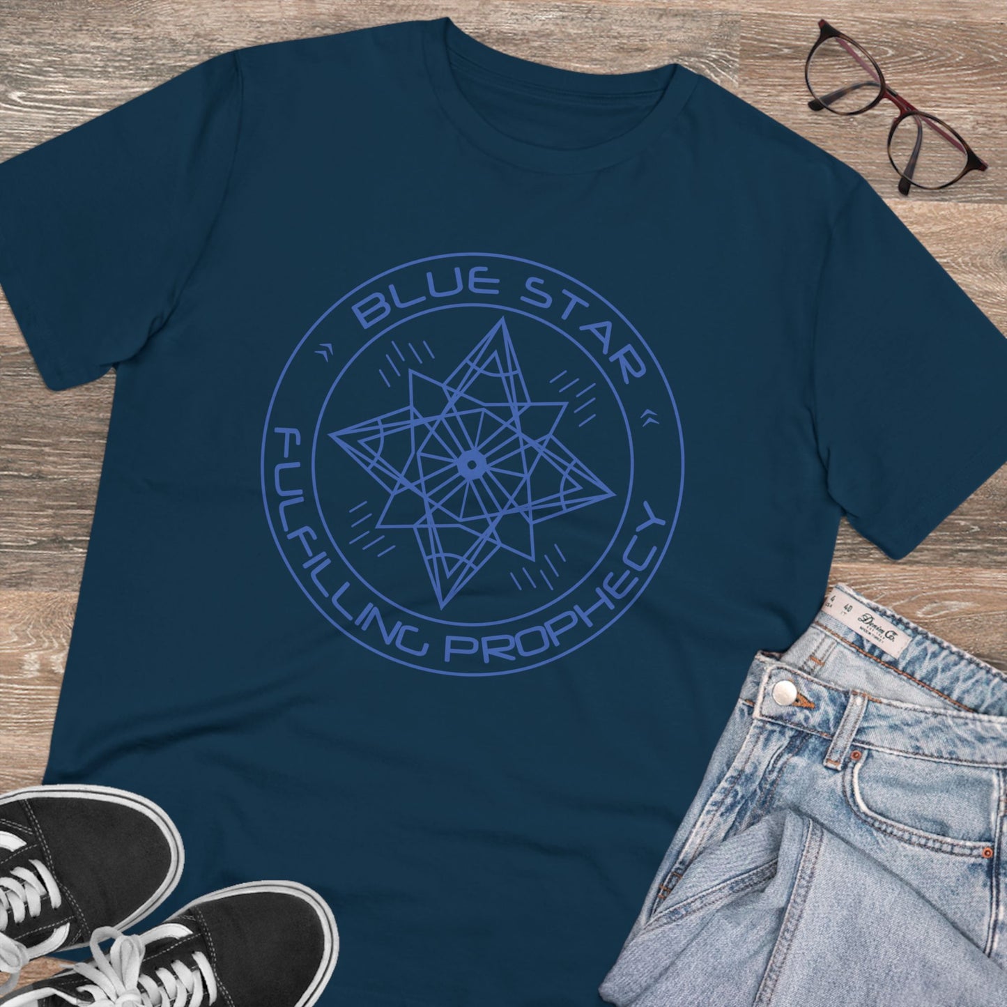 Organic Creator T-shirt - Unisex Blue Star Miriam Delicado