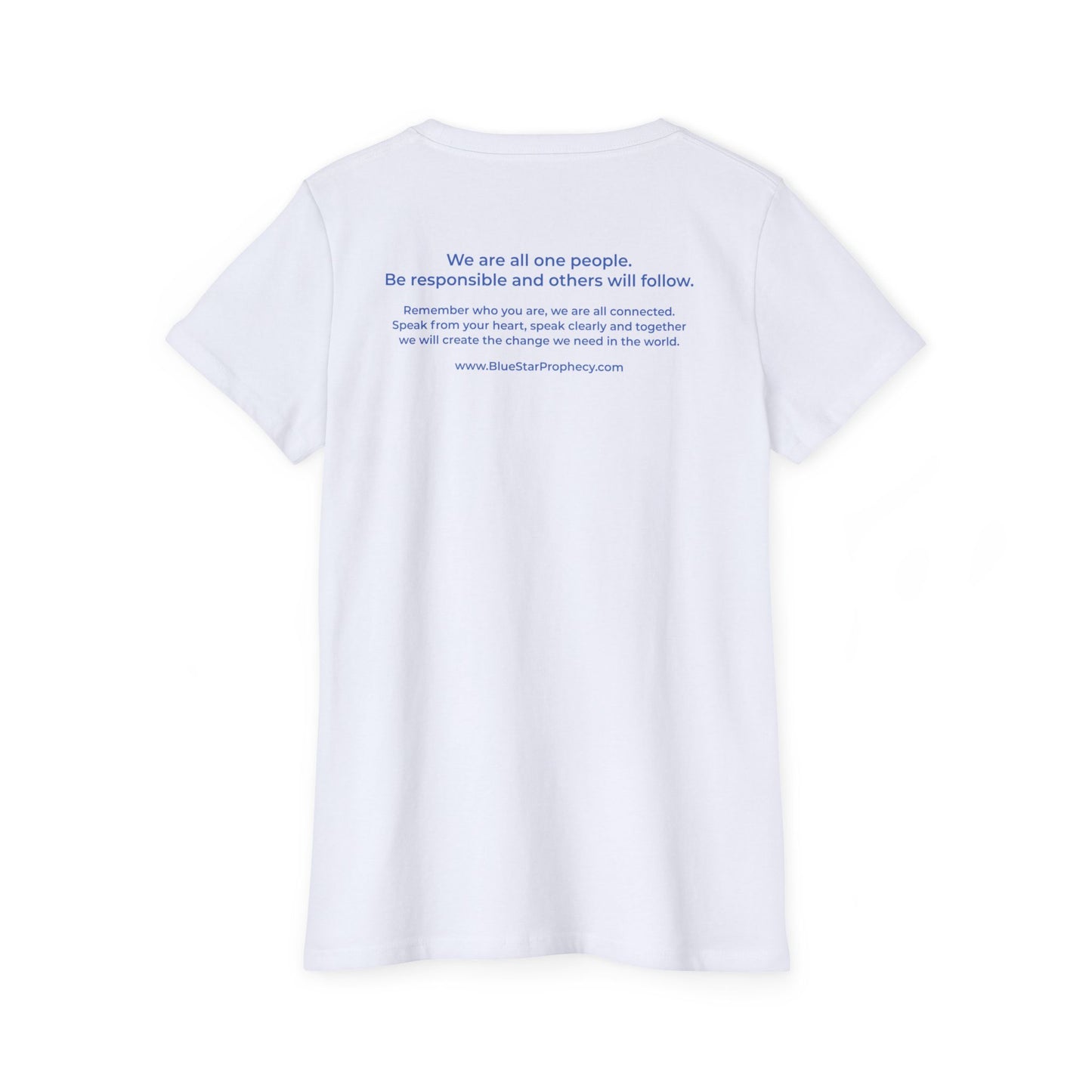 Women's Organic Short Sleeve T-Shirt / Blue Star