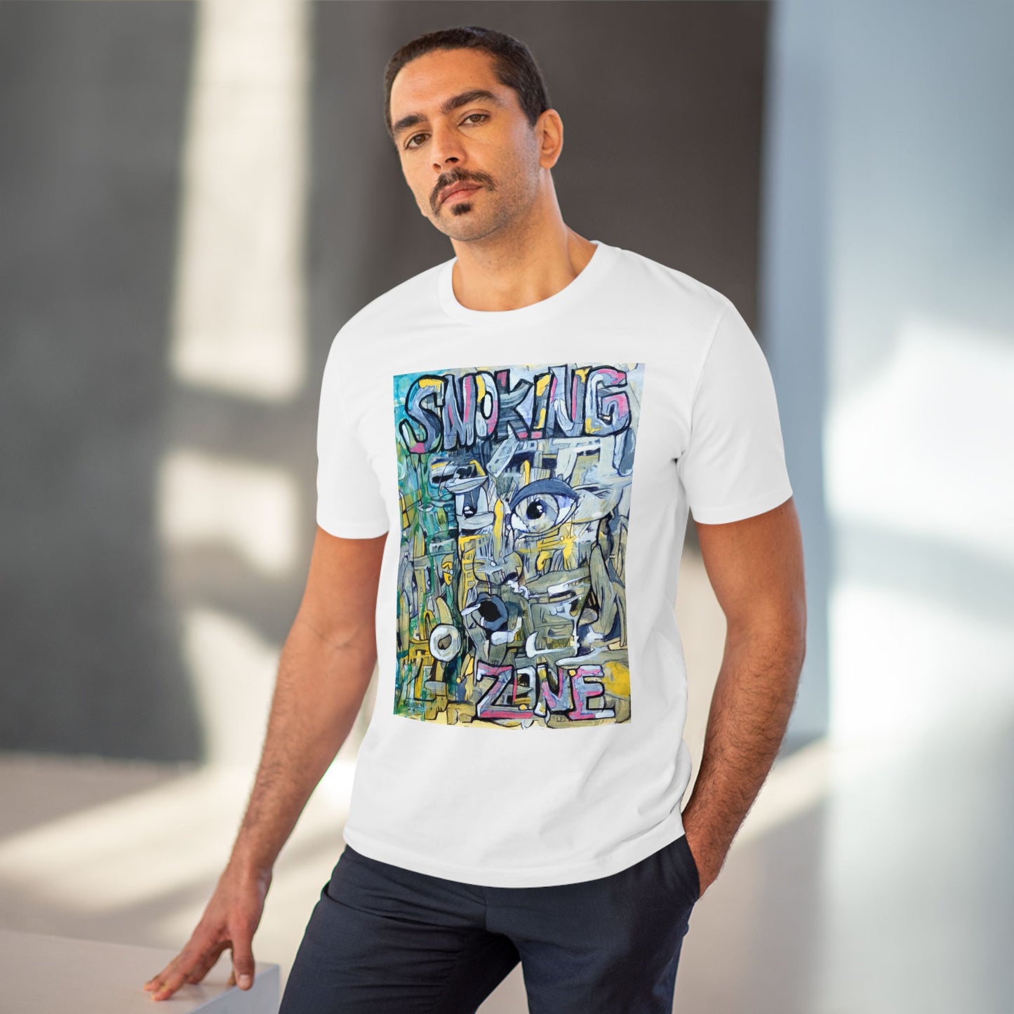 Smoking Zone Ruben G - Light Organic T-shirt - Unisex