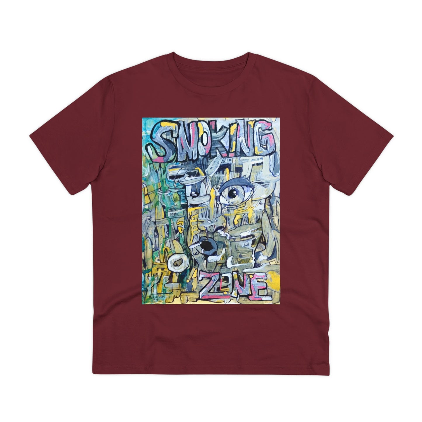 Smoking Zone by Ruben G - Dark Organic T-shirt - Unisex