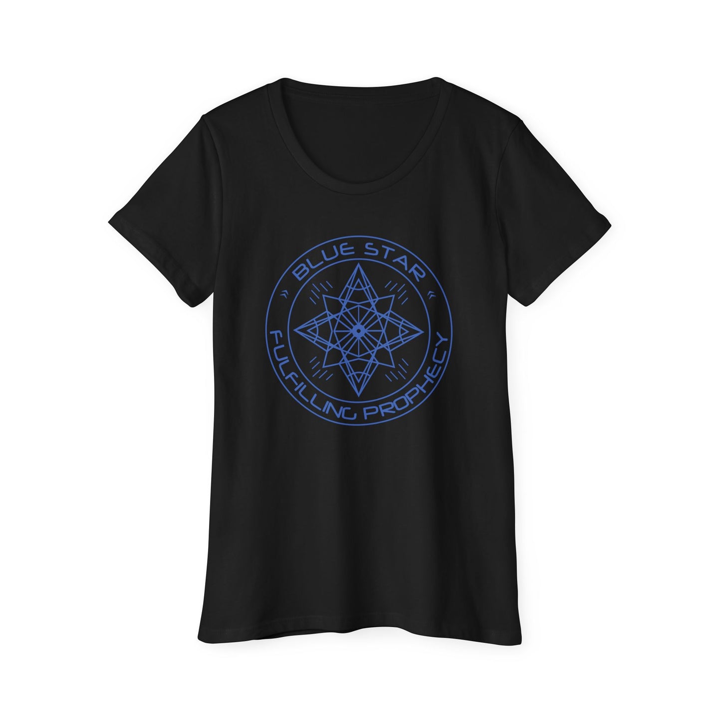 Women's Organic Short Sleeve T-Shirt / Blue Star