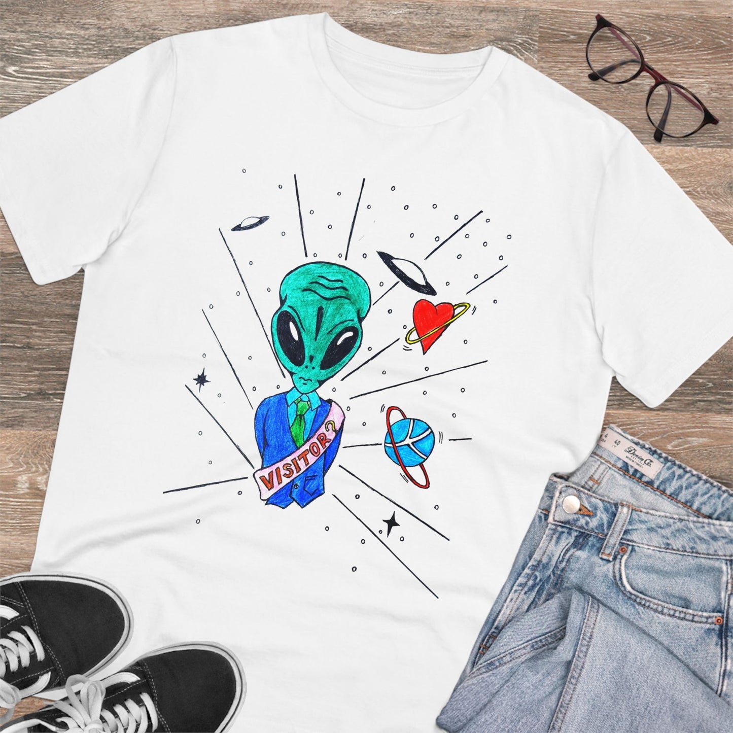 Visitor? by Fabian - Organic T-shirt - Unisex