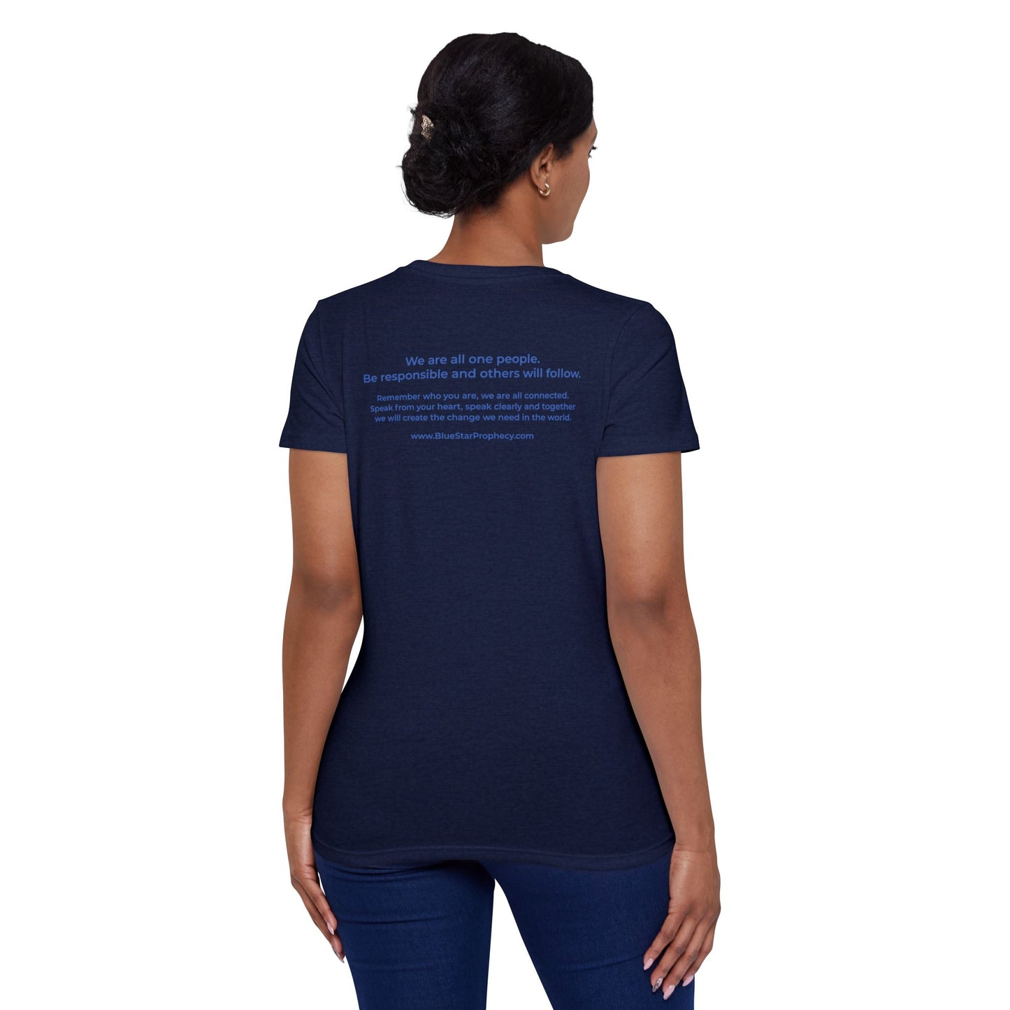 Women's Organic Short Sleeve T-Shirt / Blue Star