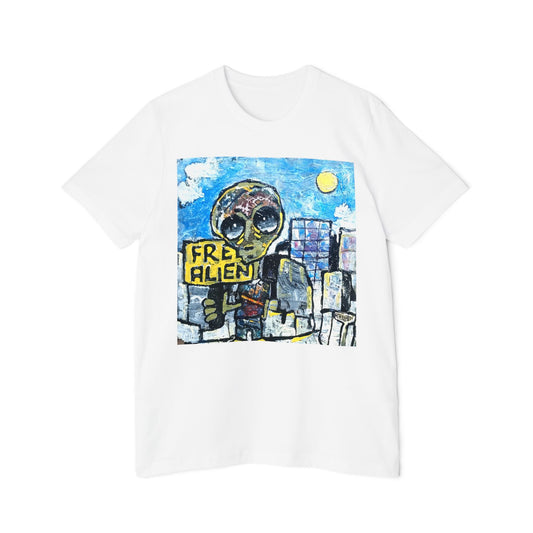 Free Alien by Reuben G -Light Organic T-shirt - Unisex