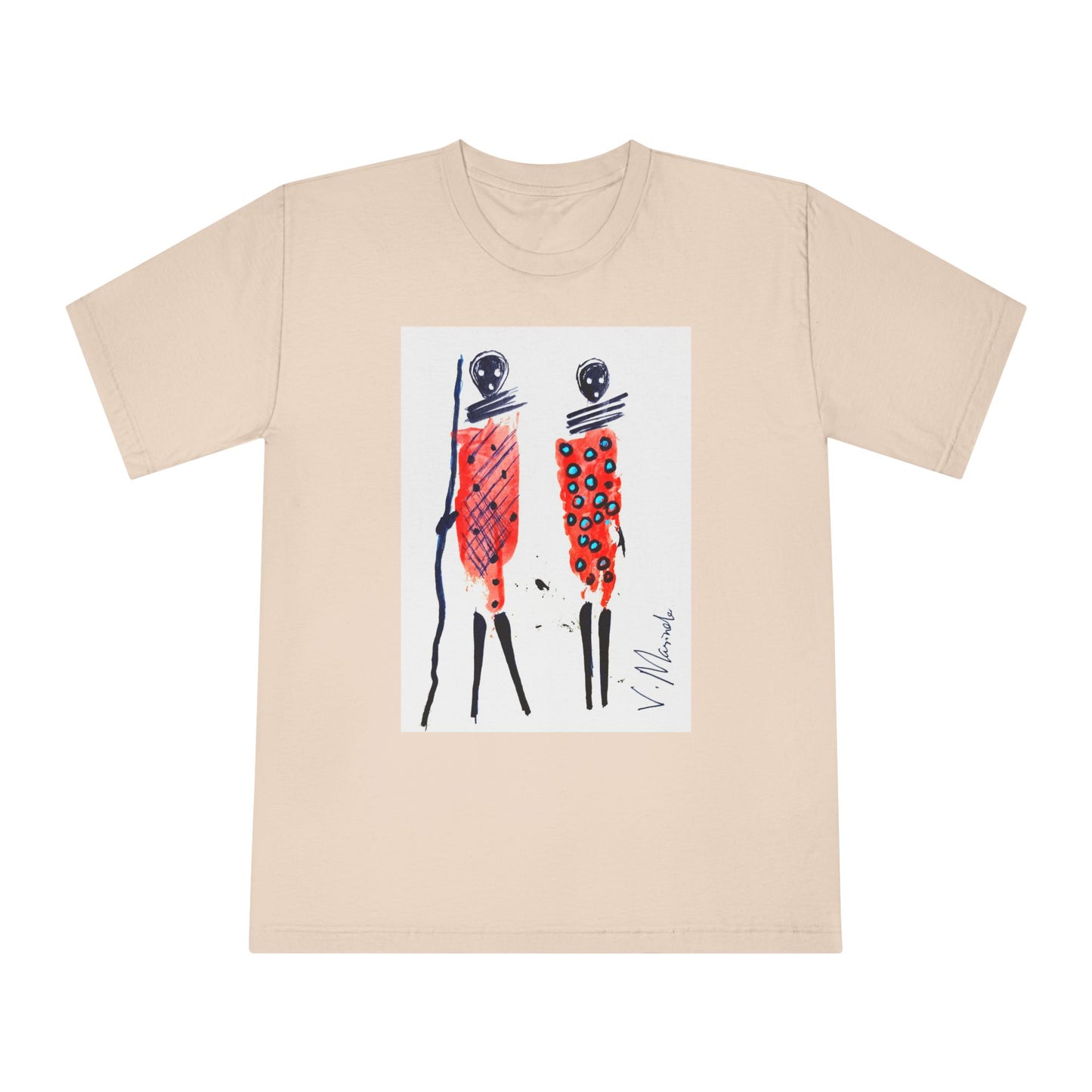 Kenyans in Red Tee by Vinnie